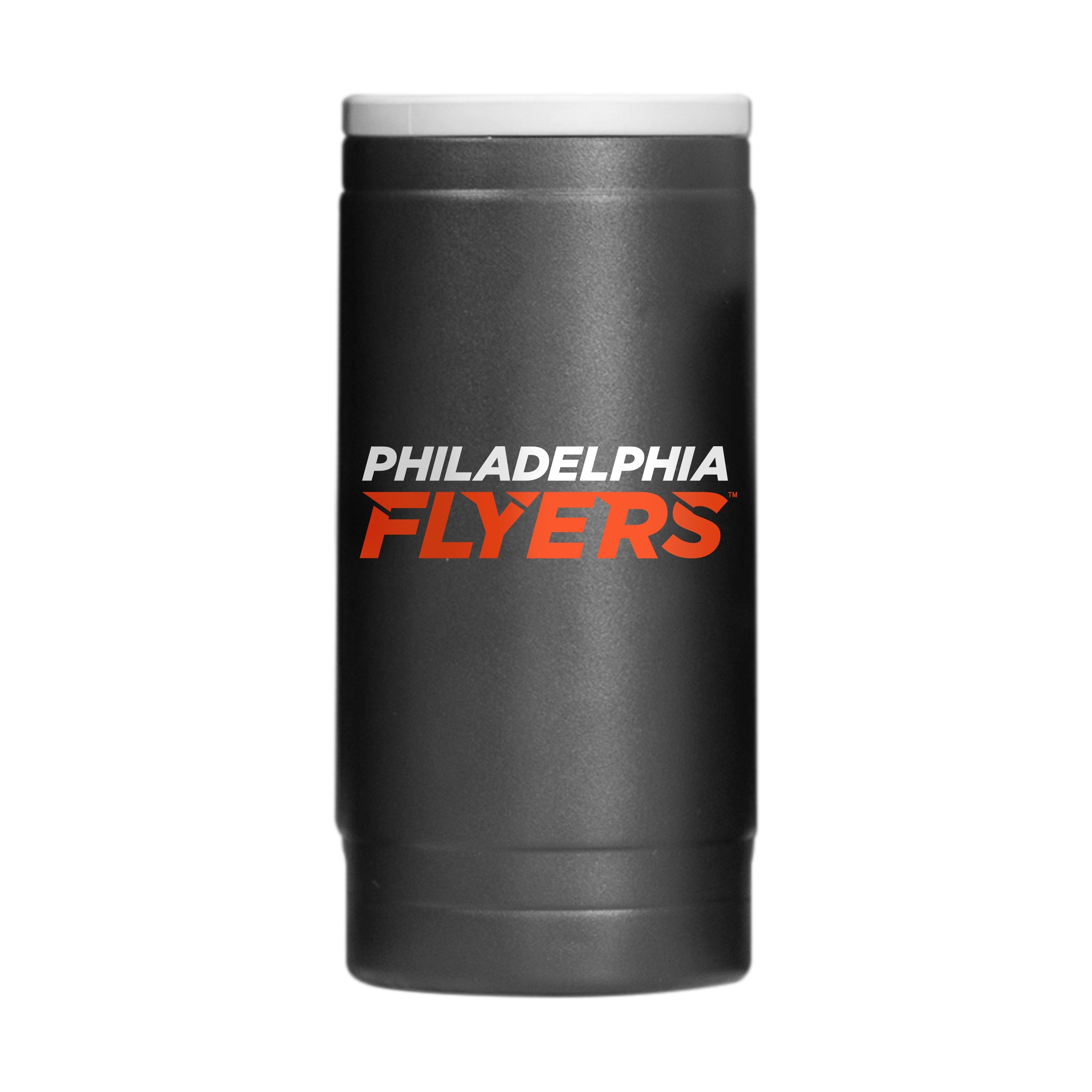 Philadelphia Flyers 12oz Flipside Powder Coat Slim Can Coolie - Sports Gifts, Sports Memorabilia, Sports Collectibles, Fan Shop