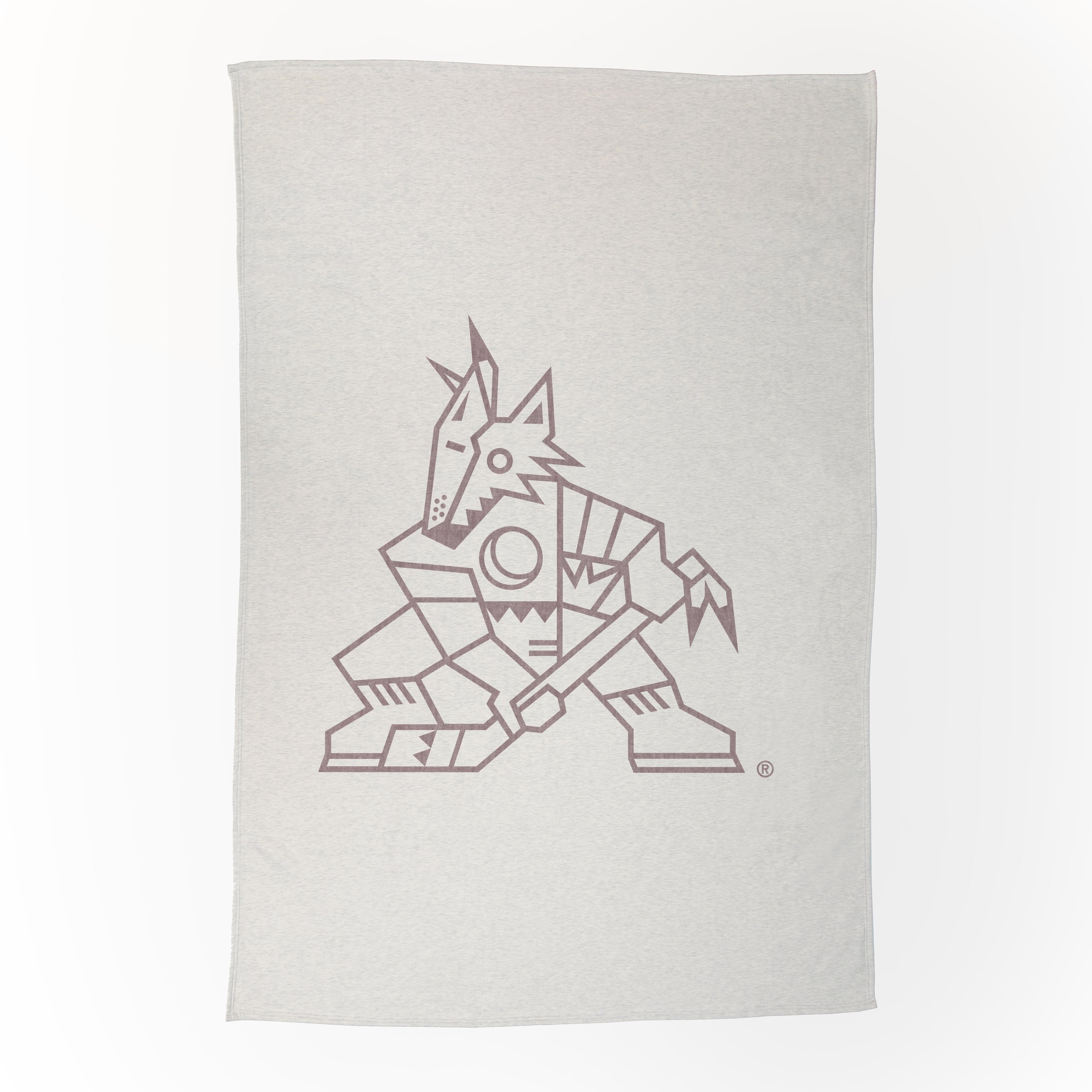 Arizona Coyotes Oversized Logo Sublimated Sweatshirt Blanket