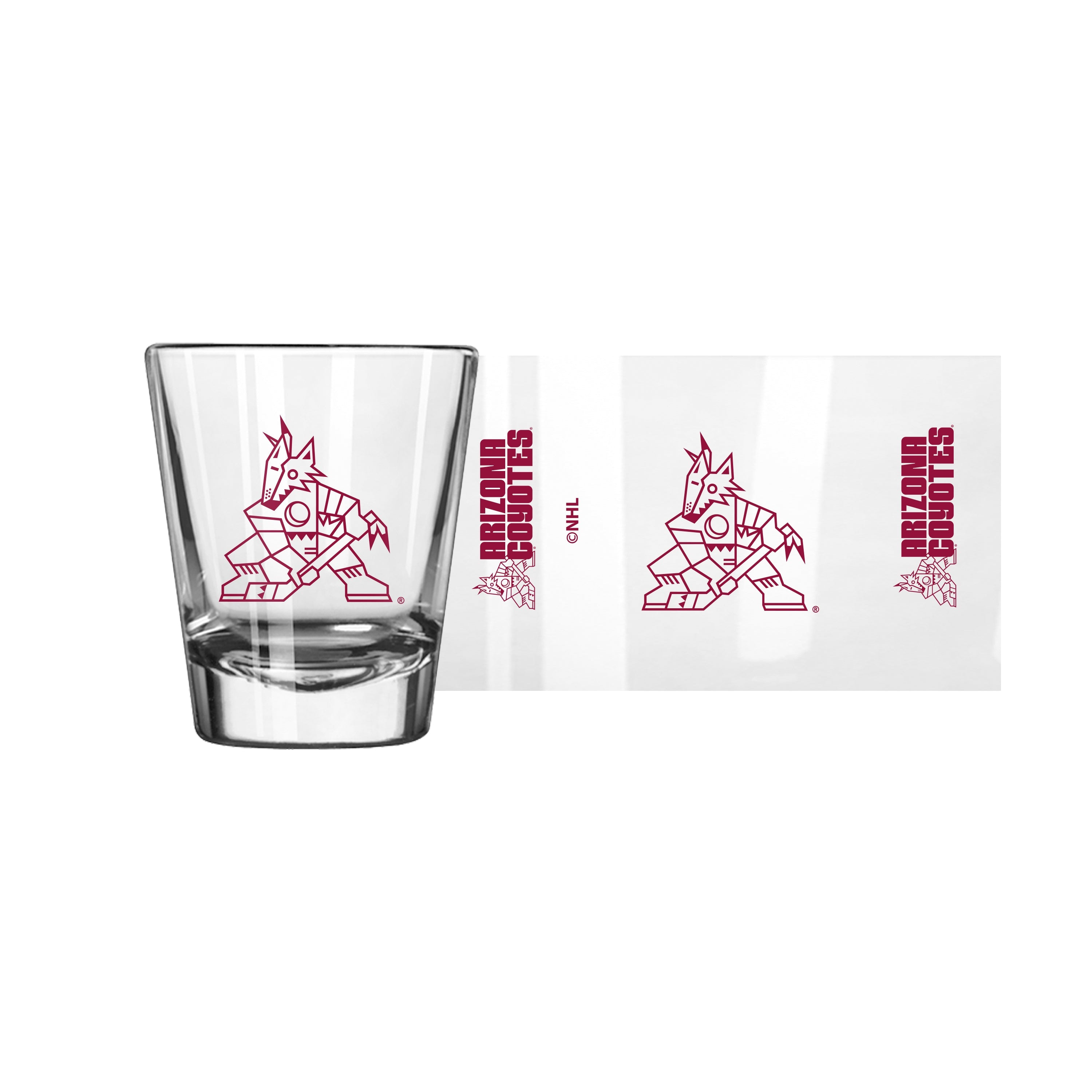 Arizona Coyotes 2oz Gameday Shot Glass - Sports Gifts, Sports Memorabilia, Sports Collectibles, Fan Shop