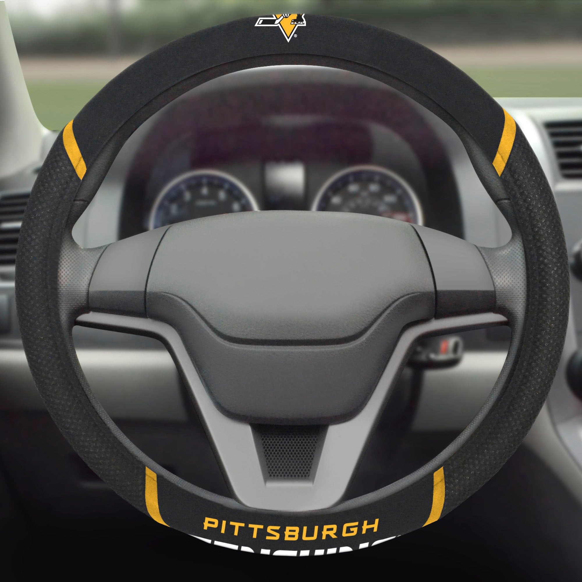NHL - Pittsburgh Penguins Steering Wheel Cover - Sports Gifts, Sports Memorabilia, Sports Collectibles, Fan Shop
