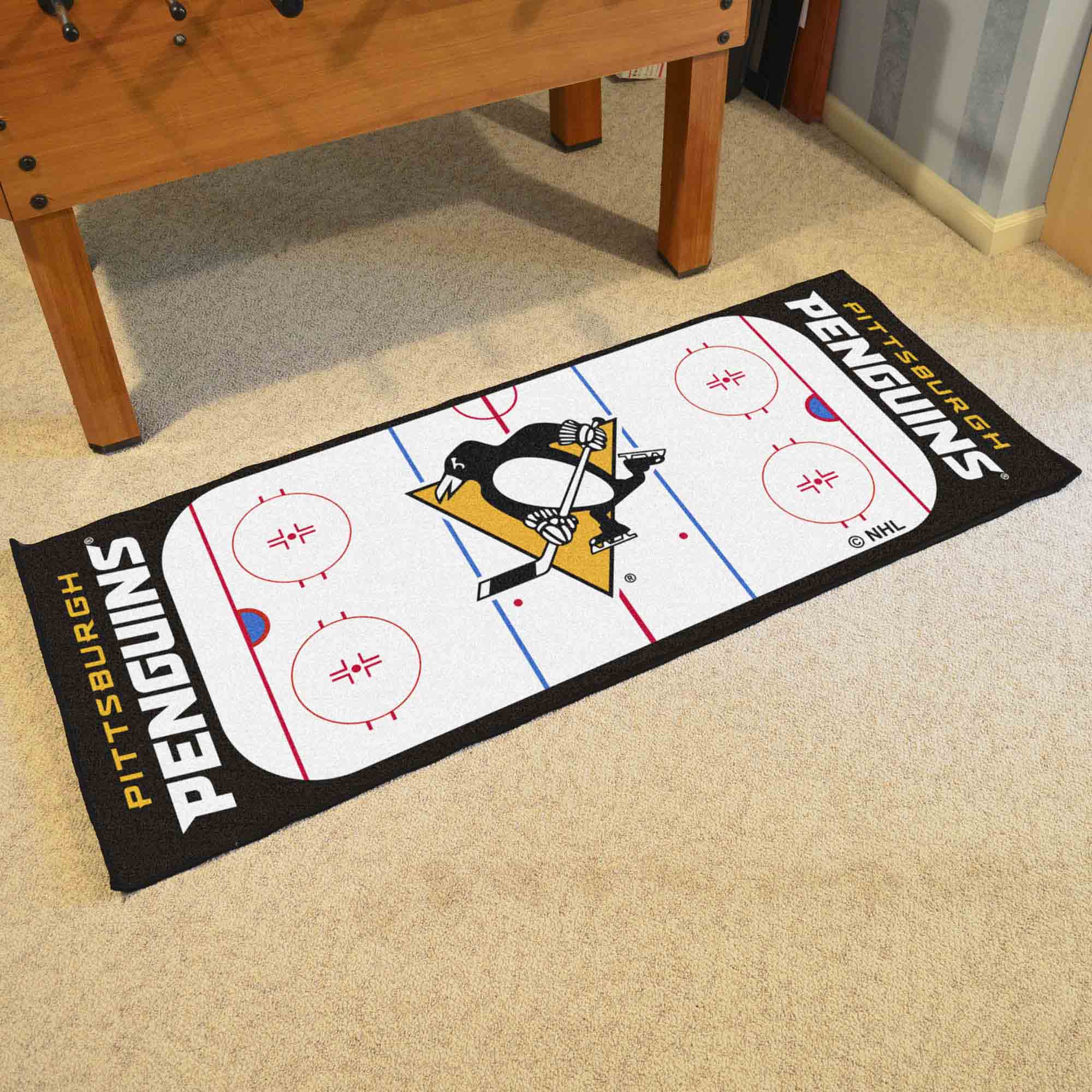 NHL - Pittsburgh Penguins Rink Runner - Sports Gifts, Sports Memorabilia, Sports Collectibles, Fan Shop