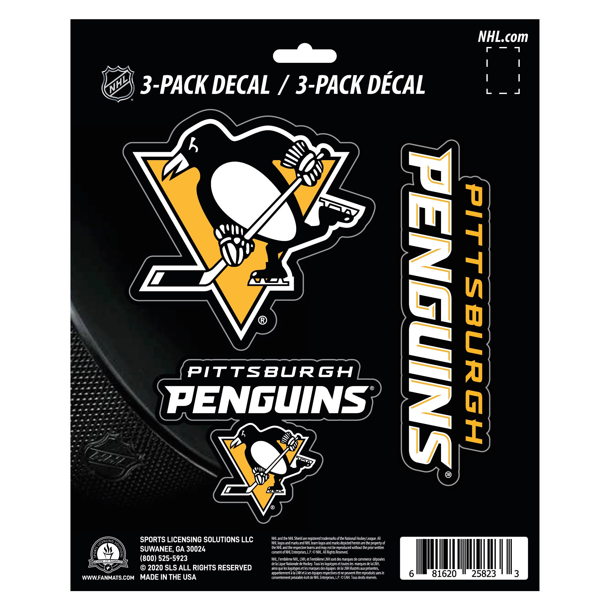 NHL - Pittsburgh Penguins Decal 3-pk