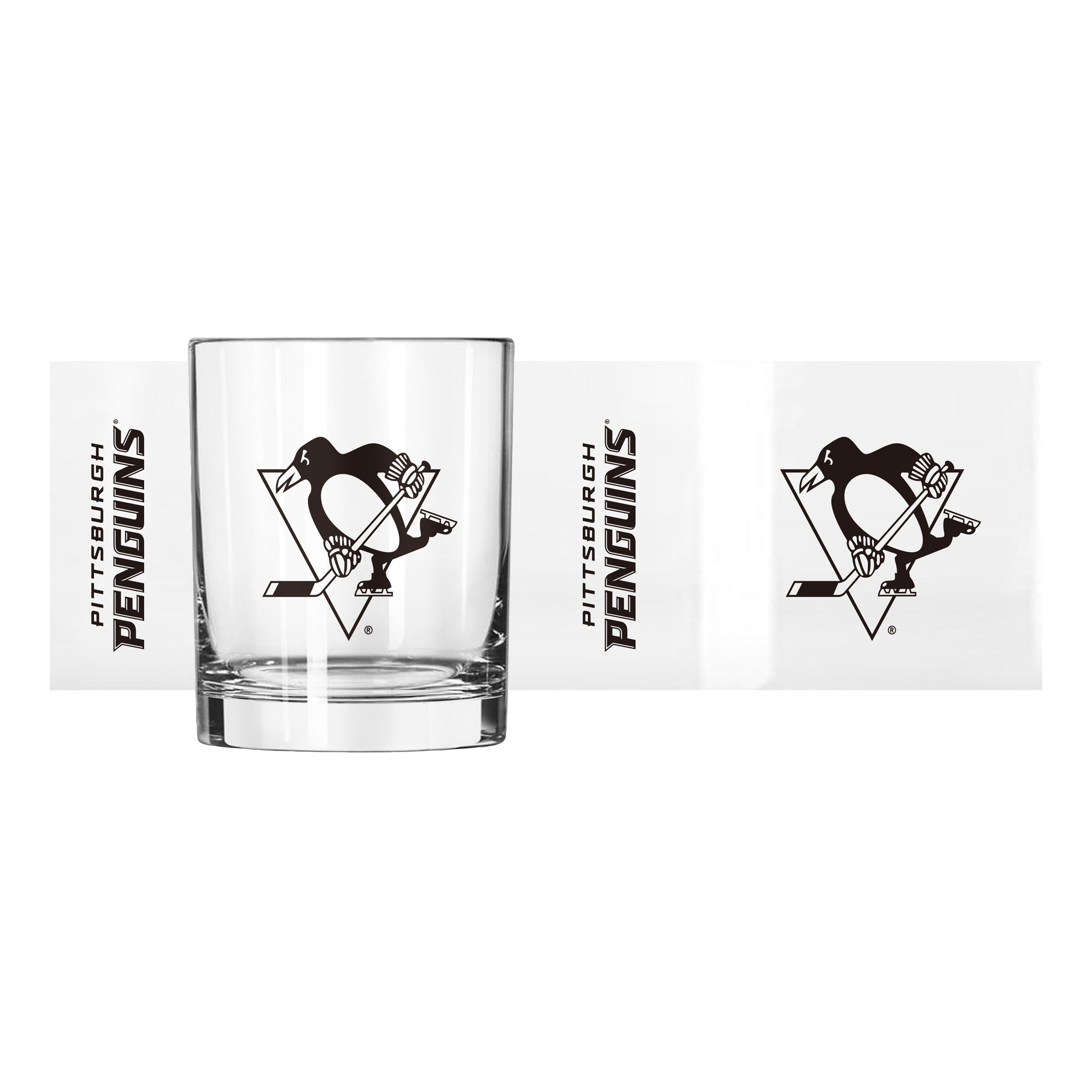 Pittsburgh Penguins 14oz Gameday Rocks Glass - Sports Gifts, Sports Memorabilia, Sports Collectibles, Fan Shop
