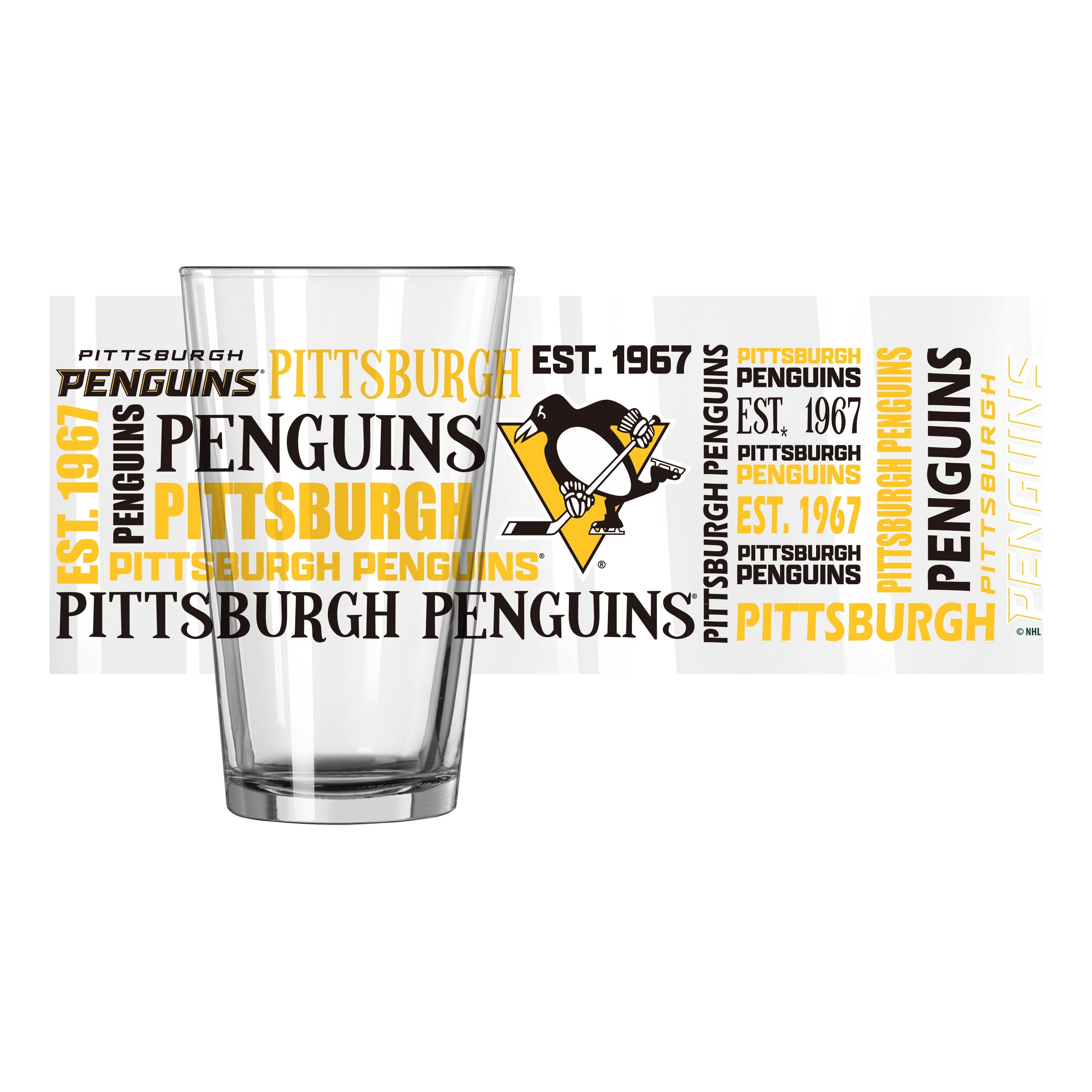 Pittsburgh Penguins 16oz Spirit Pint Glass - Sports Gifts, Sports Memorabilia, Sports Collectibles, Fan Shop