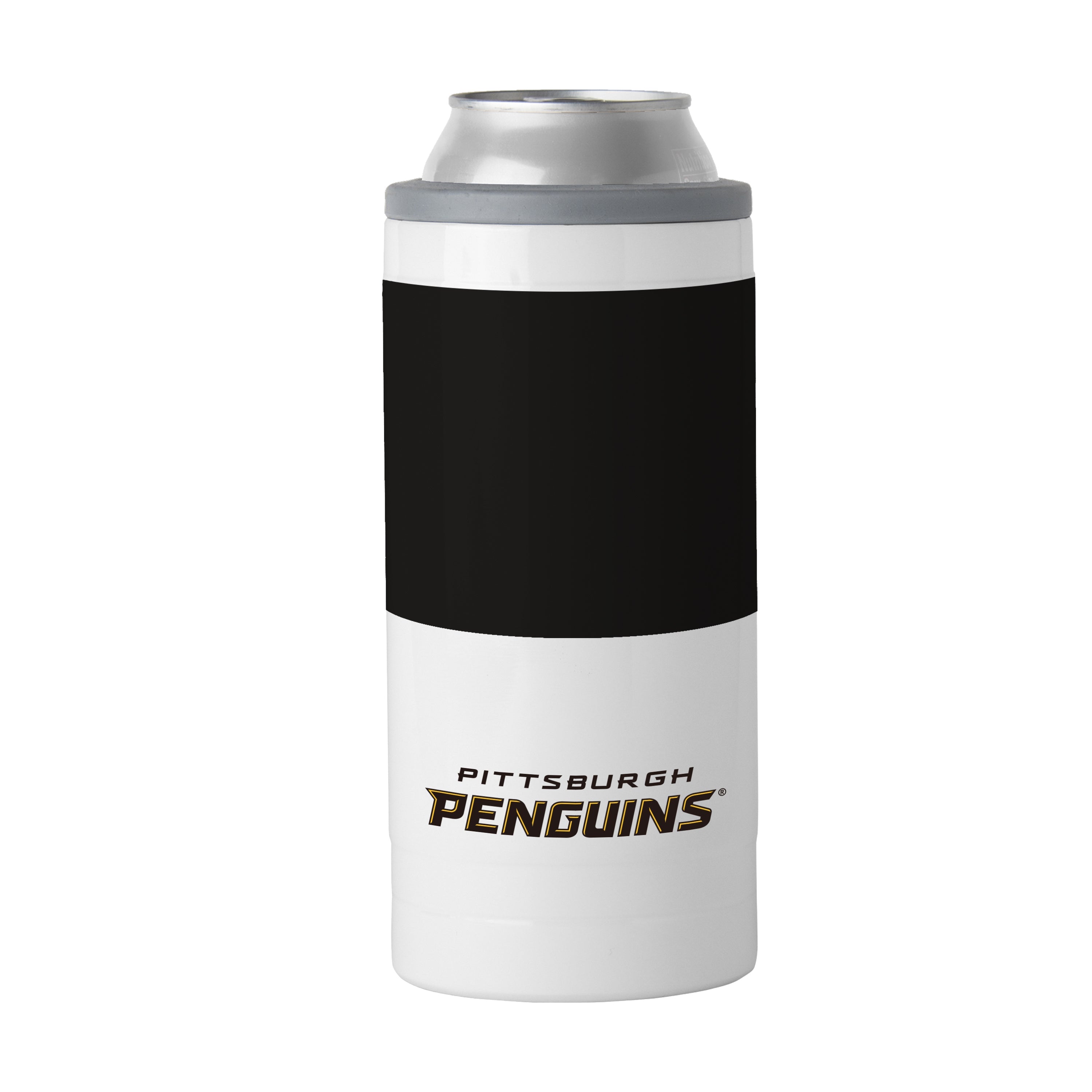Pittsburgh Penguins 12oz Colorblock Slim Can Coolie - Sports Gifts, Sports Memorabilia, Sports Collectibles, Fan Shop