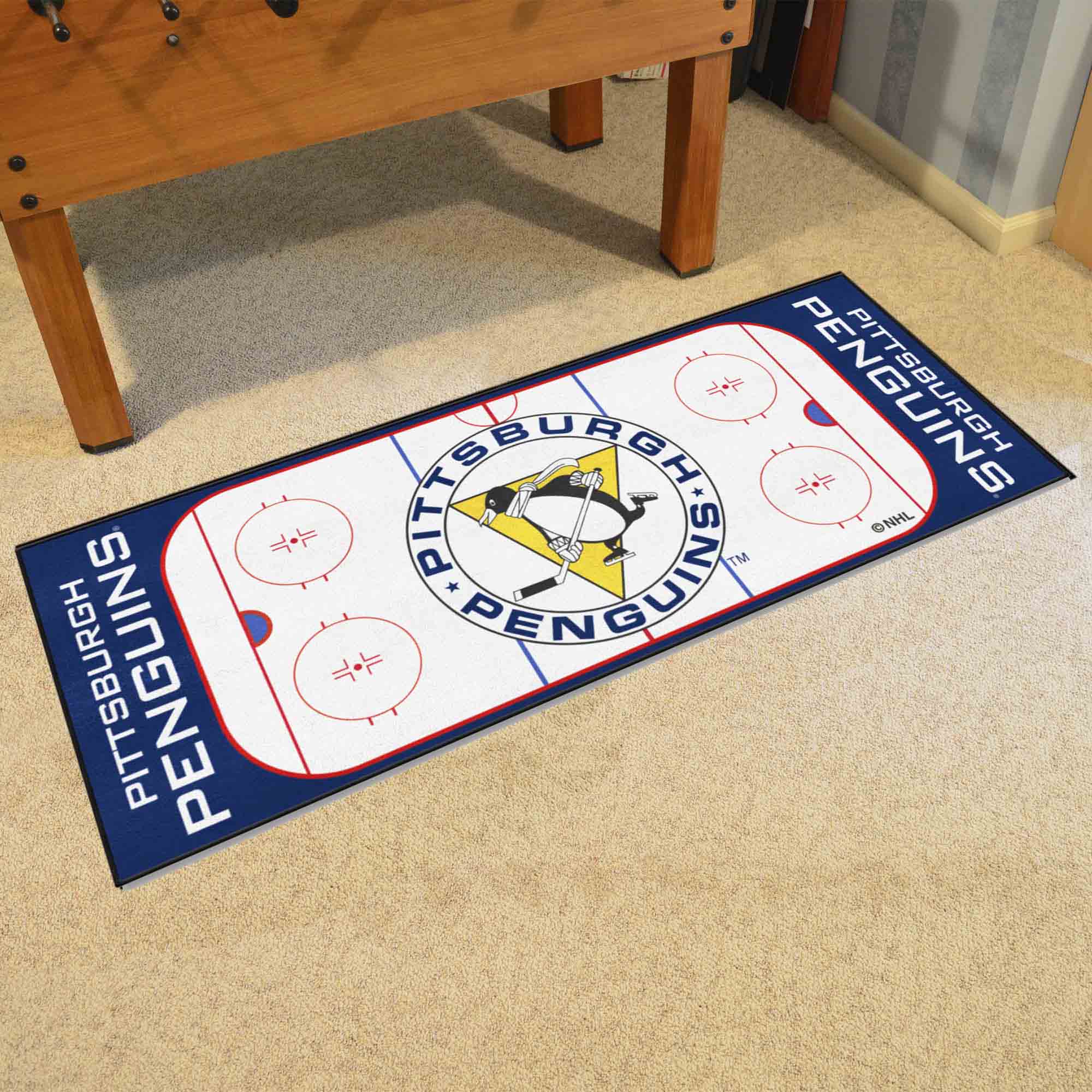 NHLV - Pittsburgh Penguins Rink Runner - Sports Gifts, Sports Memorabilia, Sports Collectibles, Fan Shop