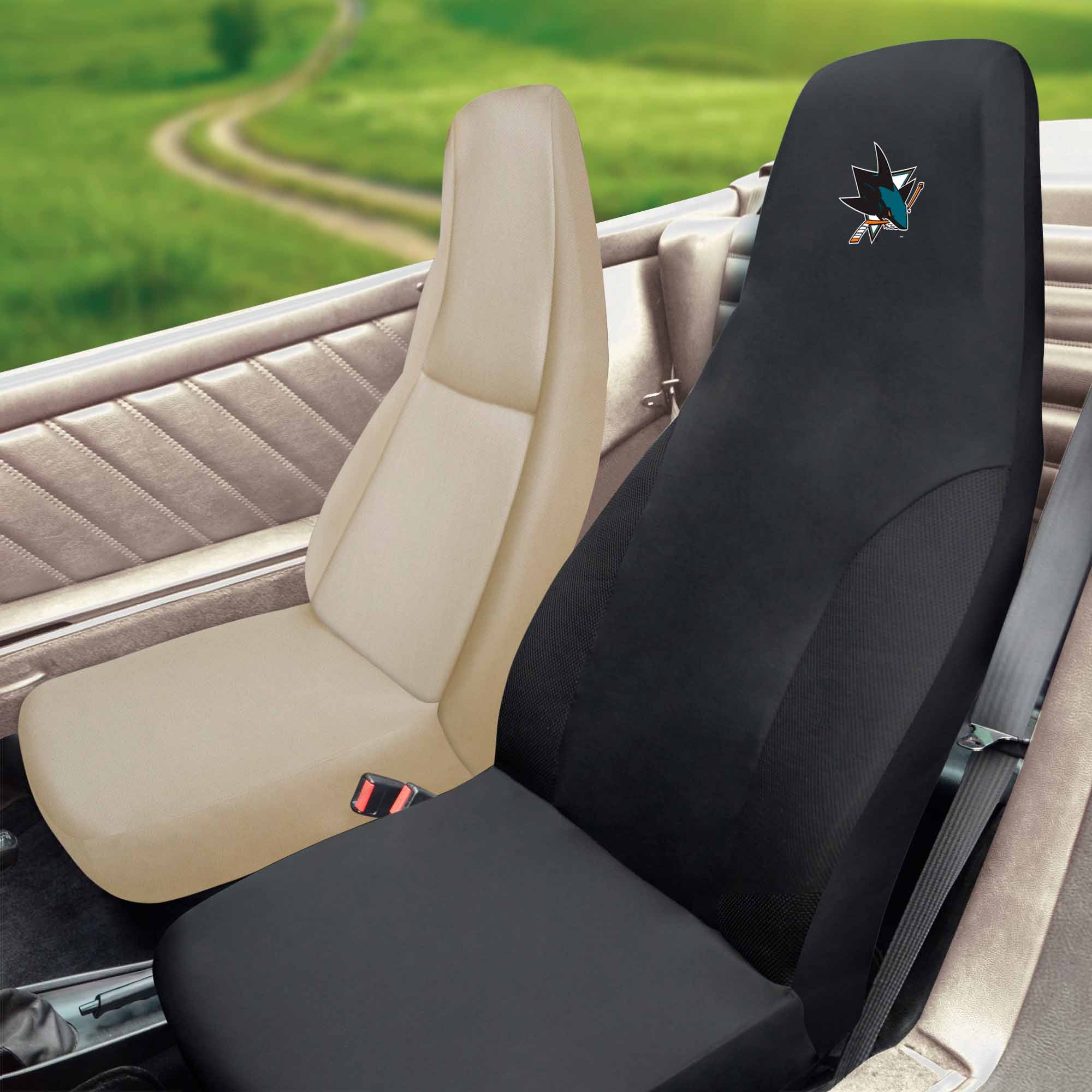 NHL - San Jose Sharks Seat Cover - Sports Gifts, Sports Memorabilia, Sports Collectibles, Fan Shop