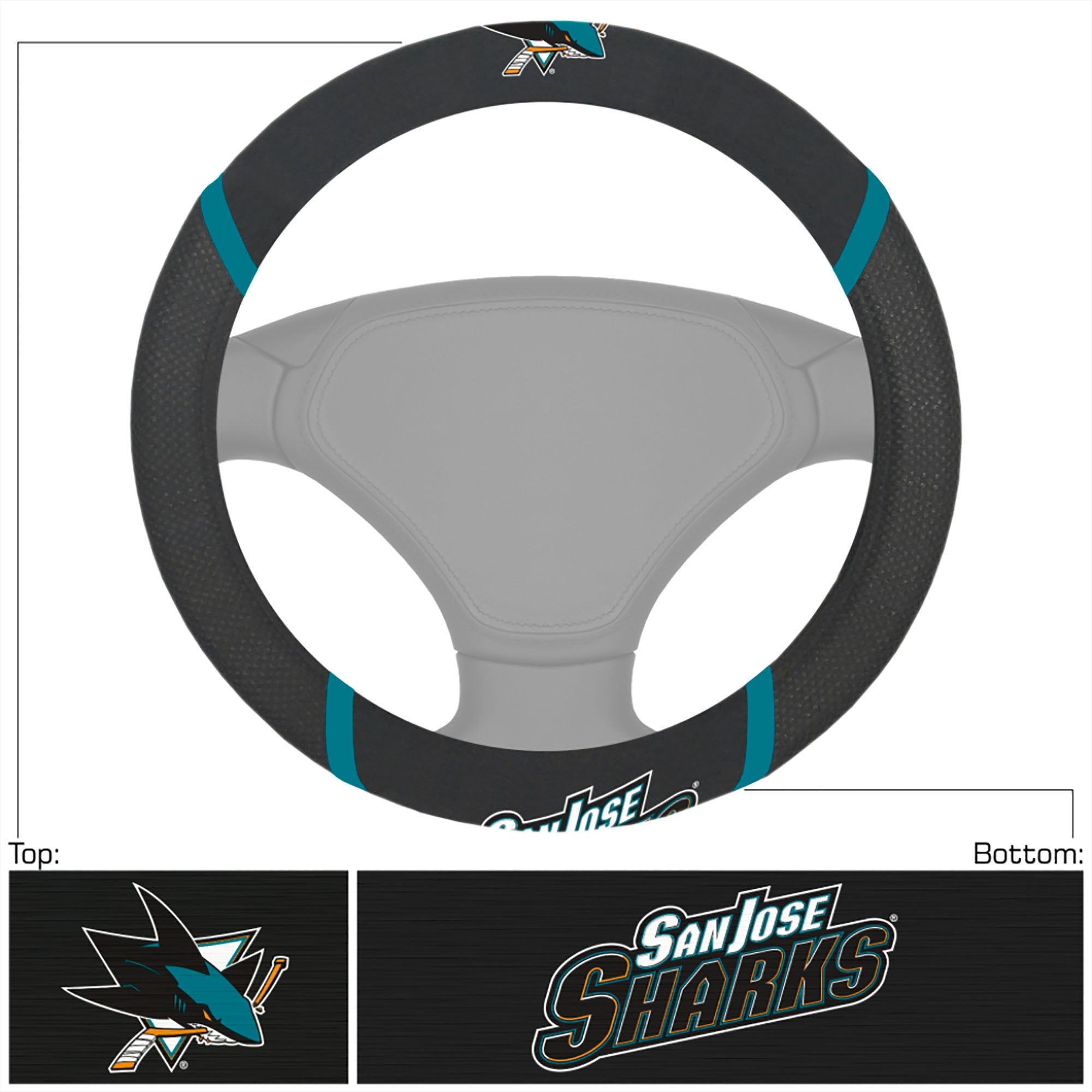 NHL - San Jose Sharks Steering Wheel Cover