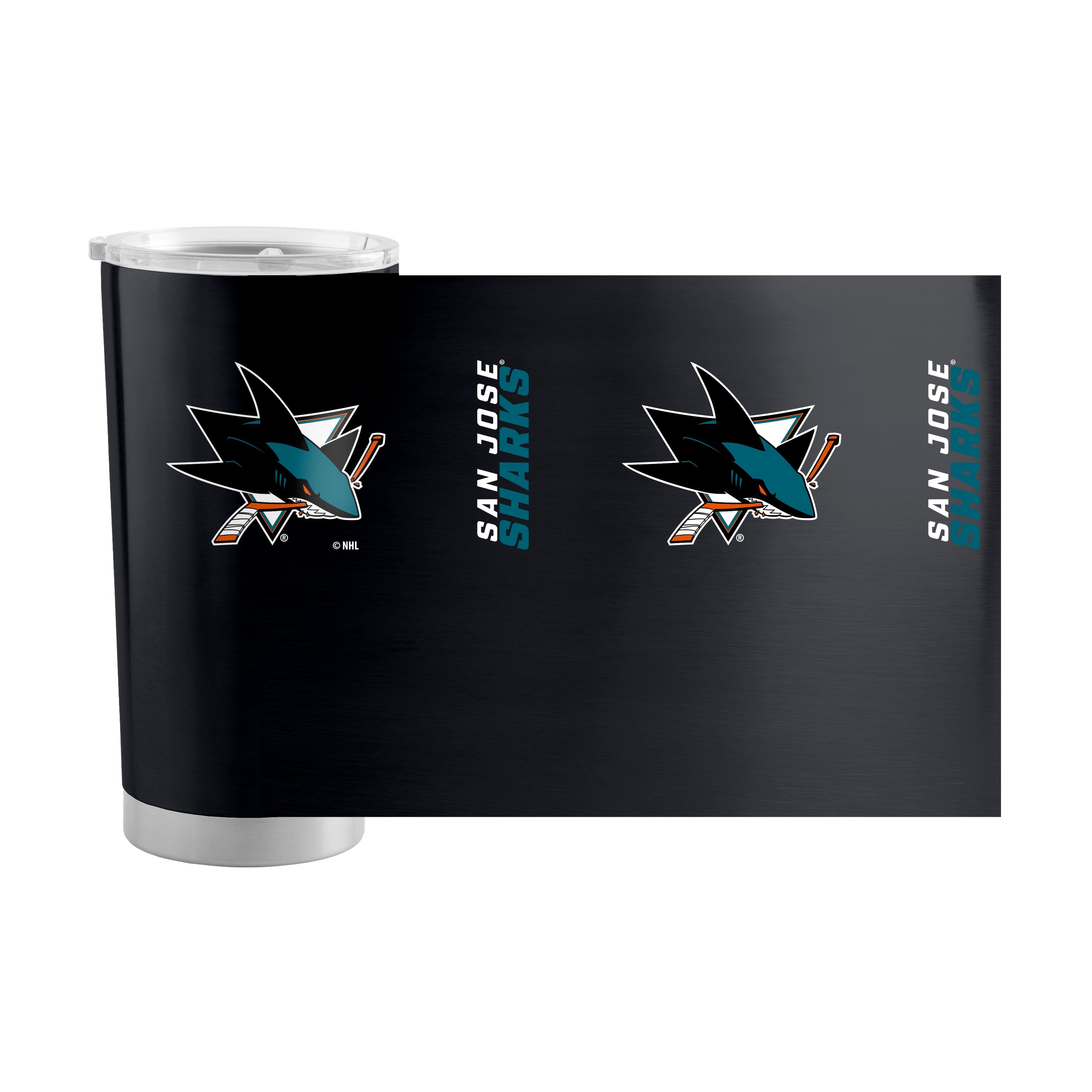 San Jose Sharks 20oz Gameday Stainless Steel Tumbler - Sports Gifts, Sports Memorabilia, Sports Collectibles, Fan Shop