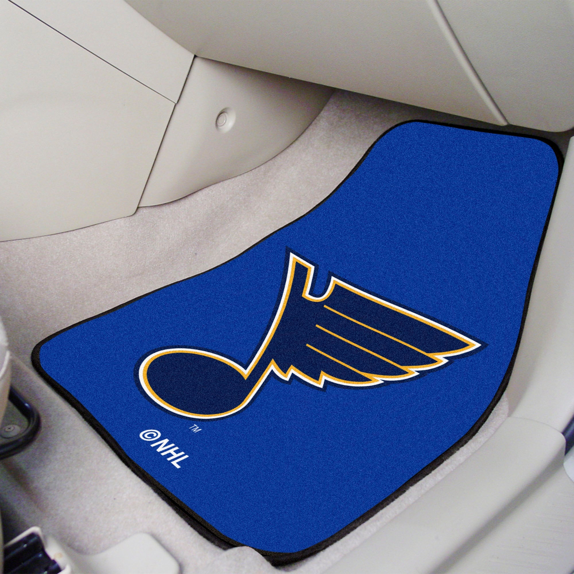 NHL - St. Louis Blues 2-pc Carpet Car Mat Set - Sports Gifts, Sports Memorabilia, Sports Collectibles, Fan Shop