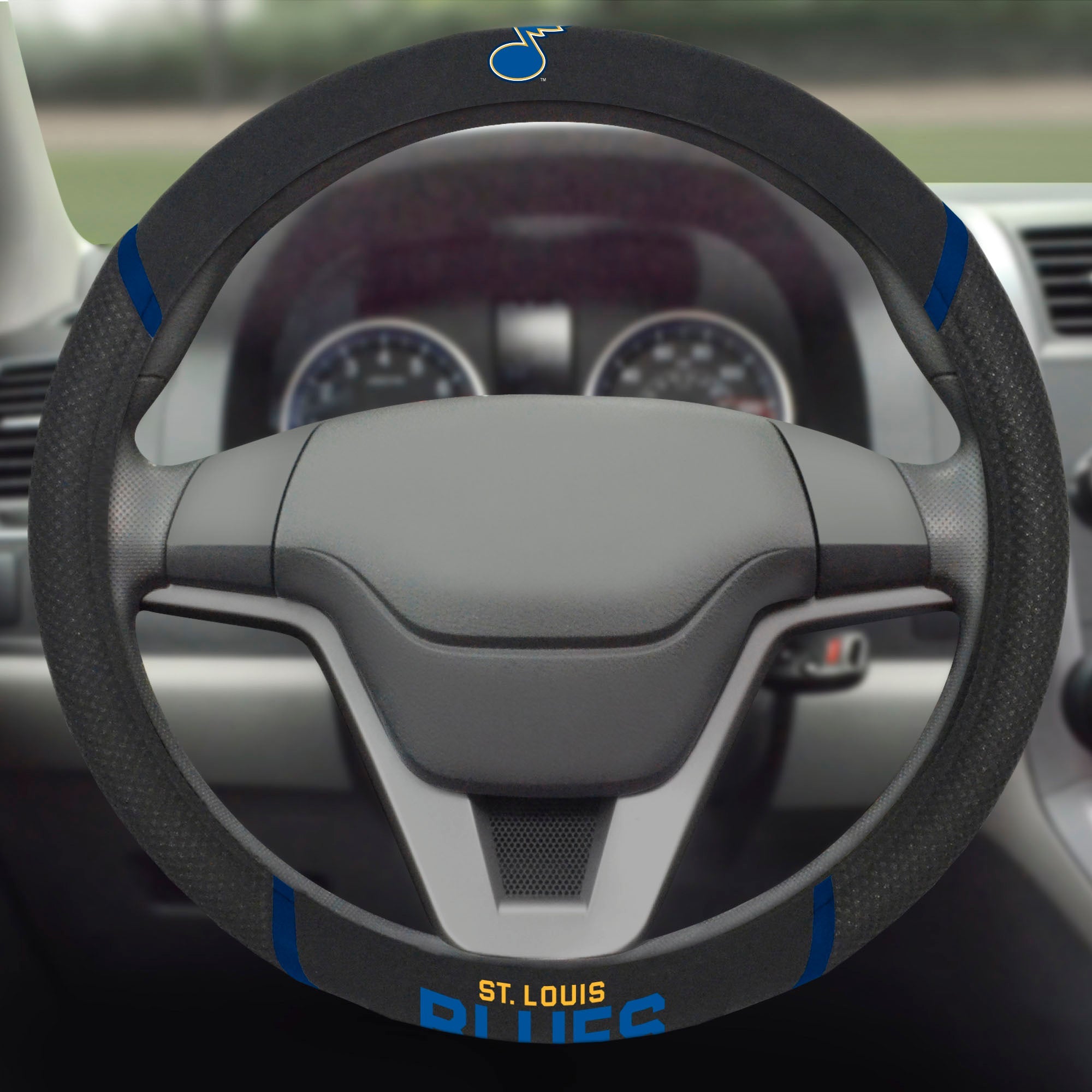 NHL - St. Louis Blues Steering Wheel Cover - Sports Gifts, Sports Memorabilia, Sports Collectibles, Fan Shop