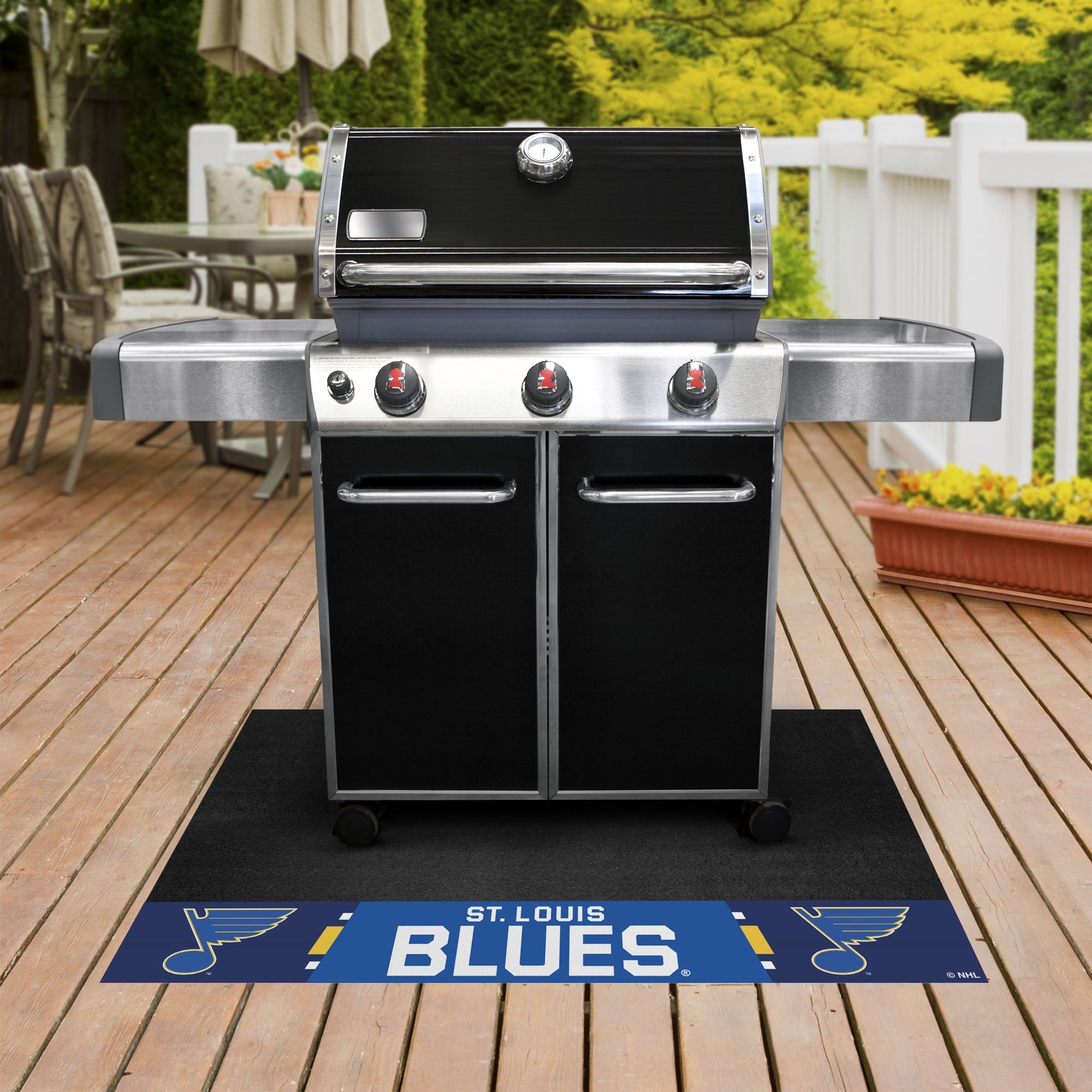 NHL - St. Louis Blues Grill Mat - Standard - Sports Gifts, Sports Memorabilia, Sports Collectibles, Fan Shop
