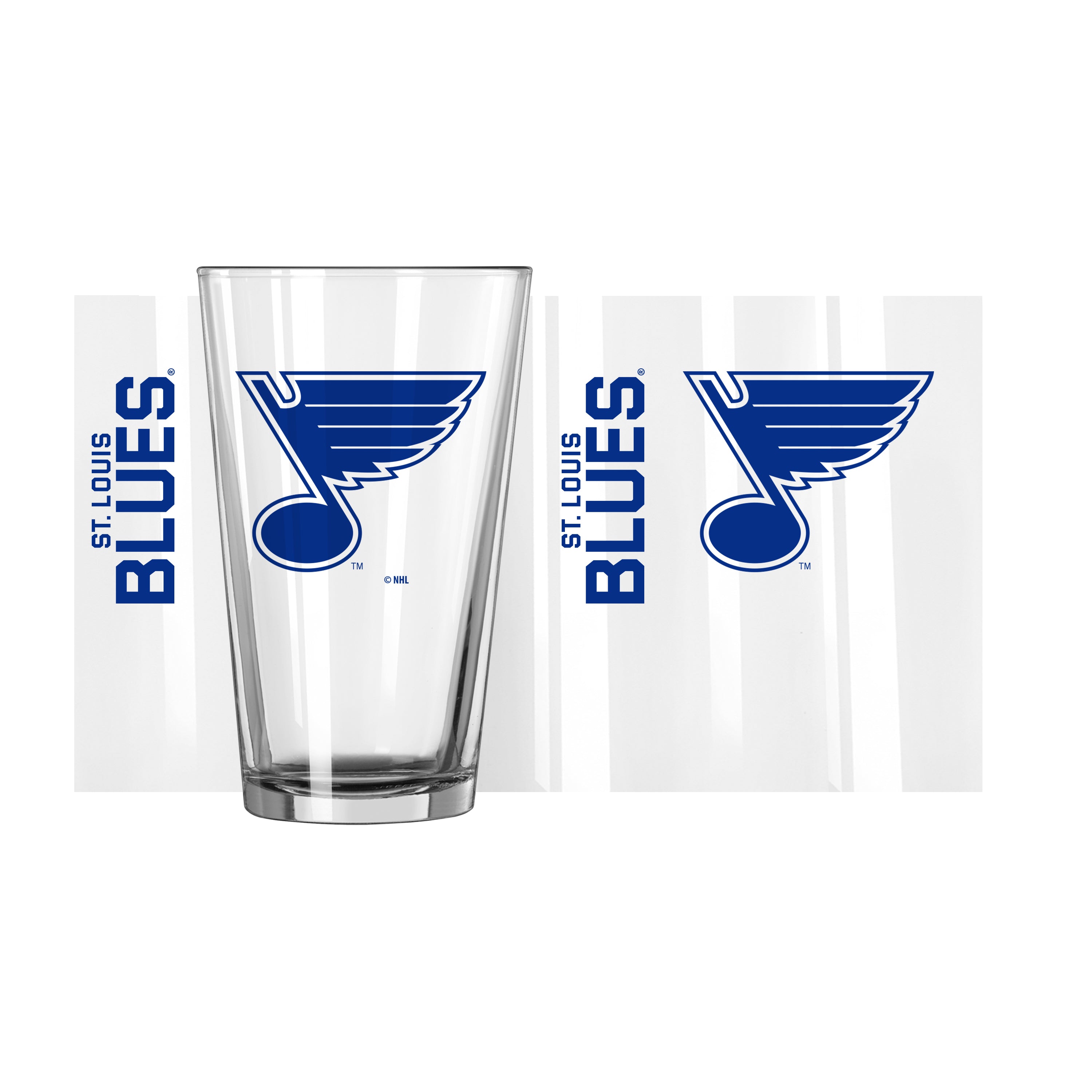 St. Louis Blues 16oz Gameday Pint Glass - Sports Gifts, Sports Memorabilia, Sports Collectibles, Fan Shop