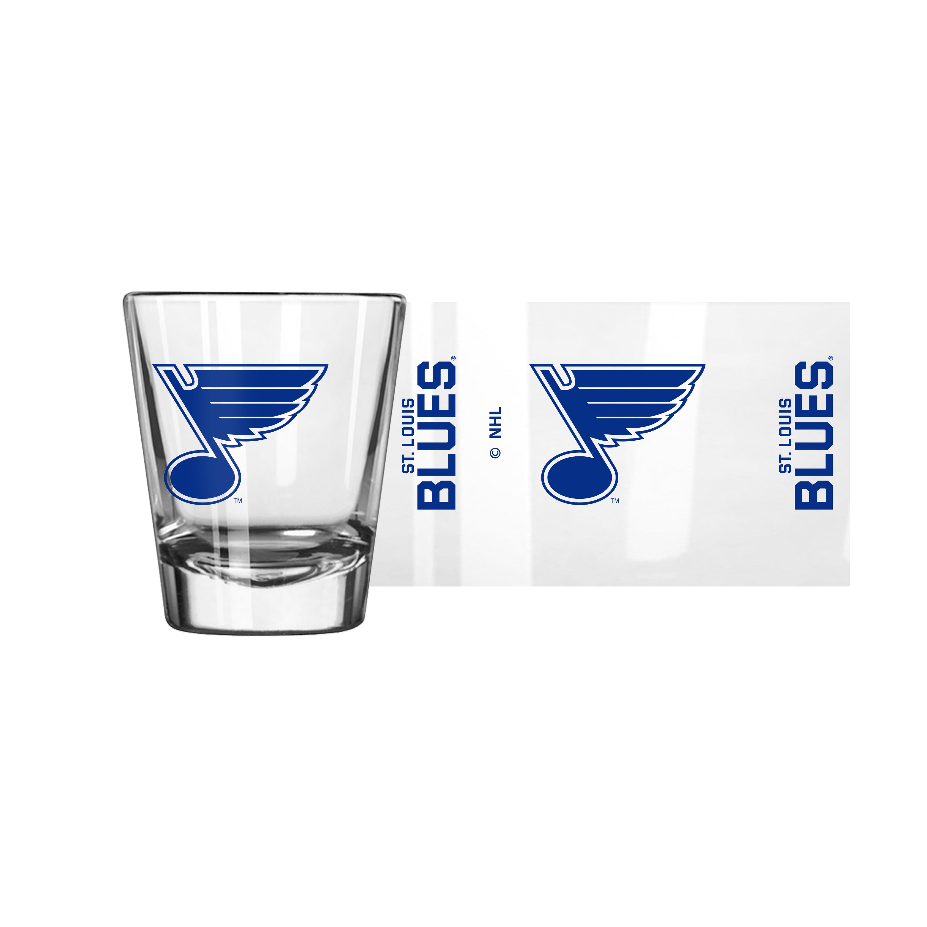 St. Louis Blues 2oz Gameday Shot Glass - Sports Gifts, Sports Memorabilia, Sports Collectibles, Fan Shop