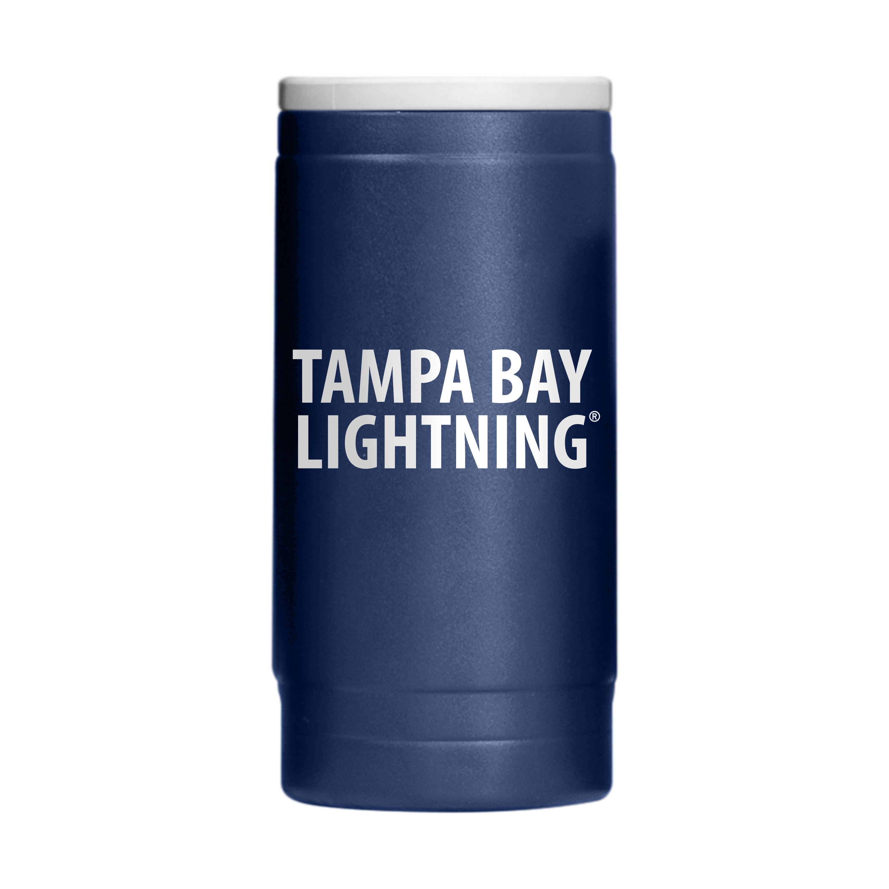 Tampa Bay Lightning 12oz Flipside Powder Coat Slim Can Coolie - Sports Gifts, Sports Memorabilia, Sports Collectibles, Fan Shop