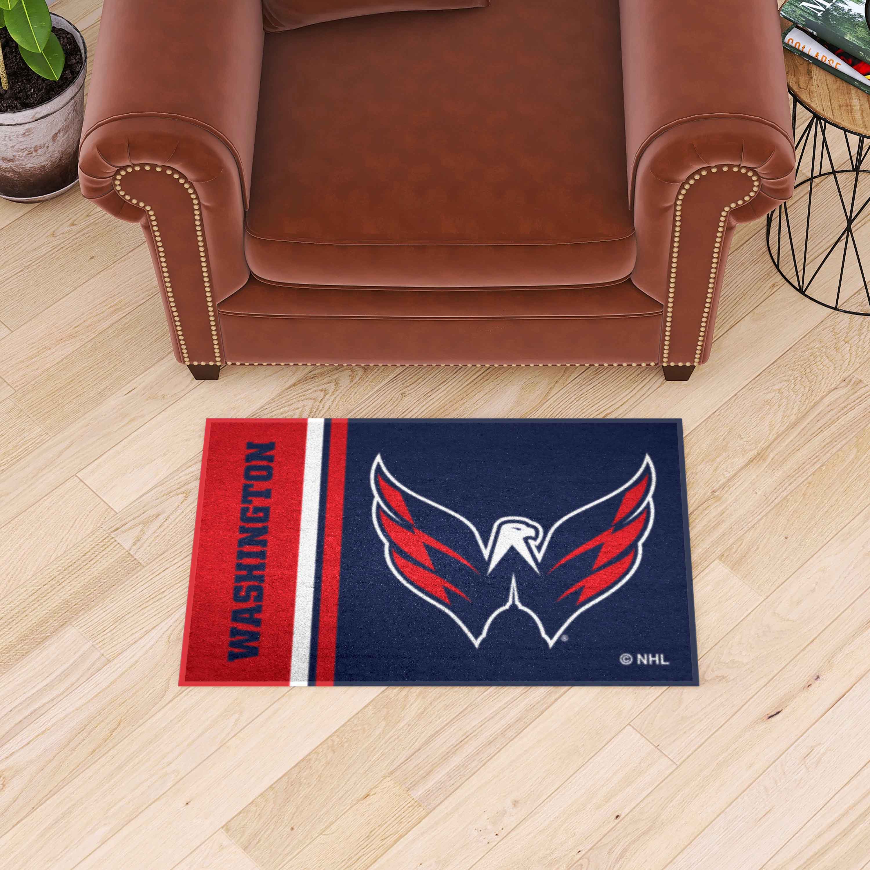 NHL - Washington Capitals Starter Mat - Uniform - Sports Gifts, Sports Memorabilia, Sports Collectibles, Fan Shop