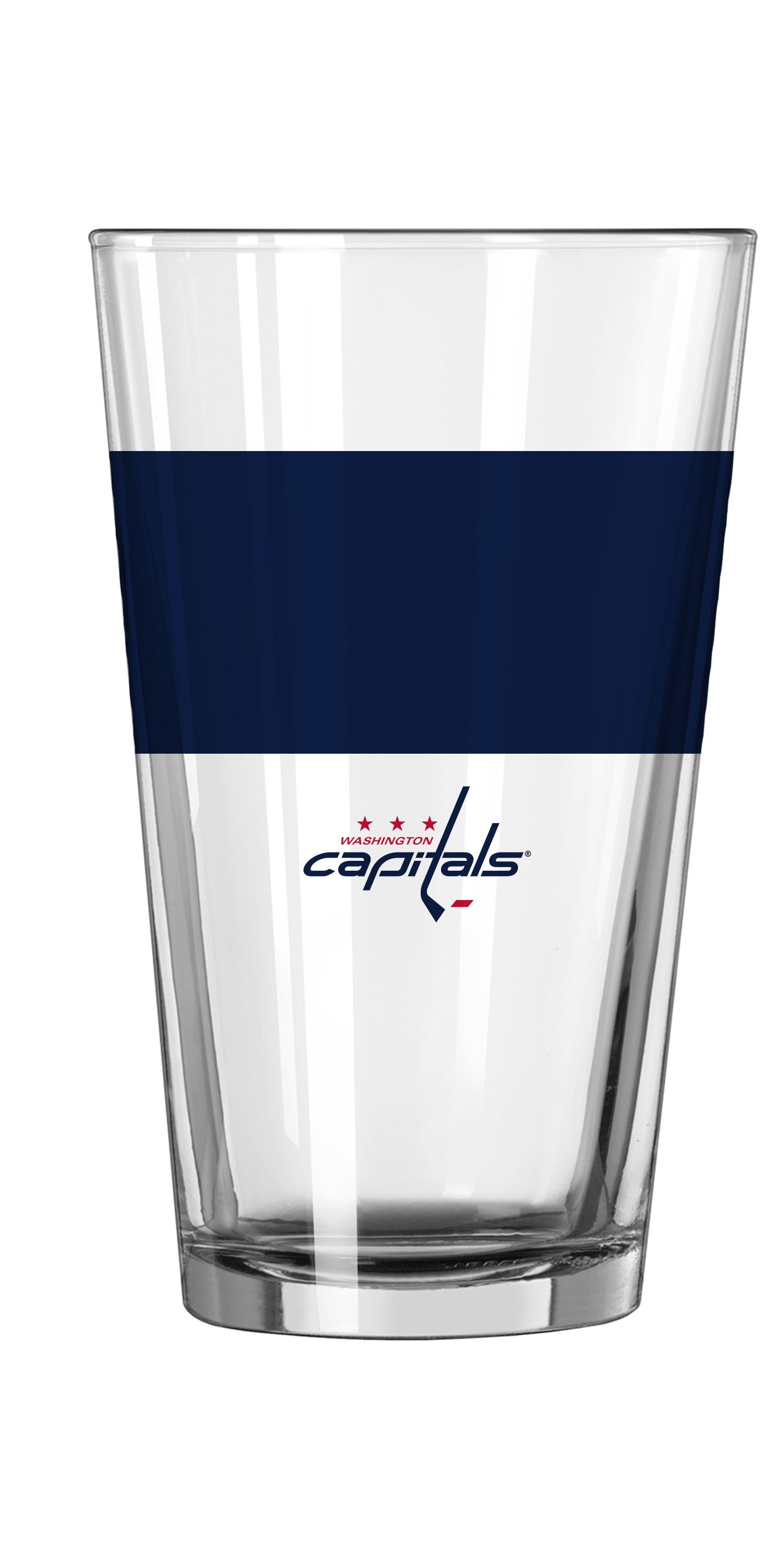 Washington Capitals 16oz Colorblock Pint Glass - Sports Gifts, Sports Memorabilia, Sports Collectibles, Fan Shop