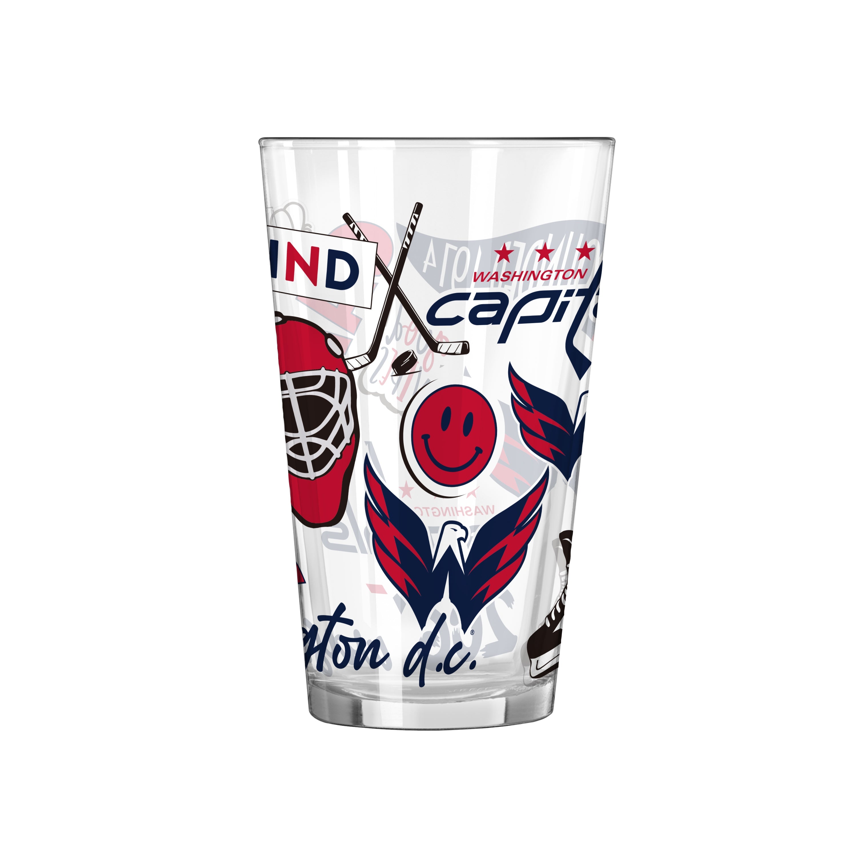 Washington Capitals 16oz Native Pint Glass - Sports Gifts, Sports Memorabilia, Sports Collectibles, Fan Shop