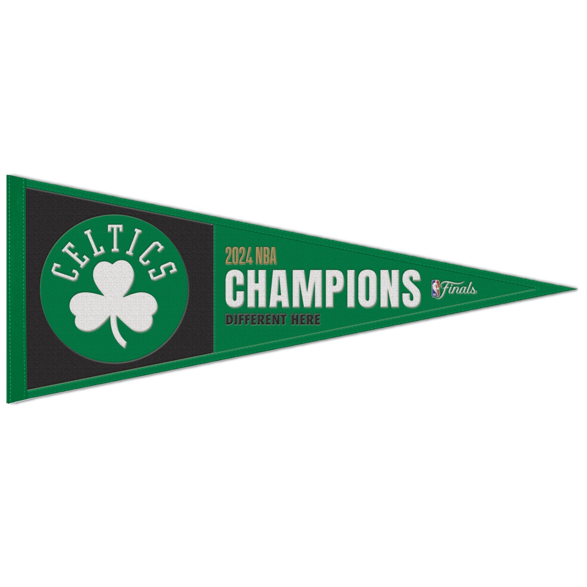Boston Celtics 2024 NBA Champions 13" x 32" Premium Pennant - Sports Collectibles, Sports Memorabilia, Sports Fan Shop, Sports Gifts