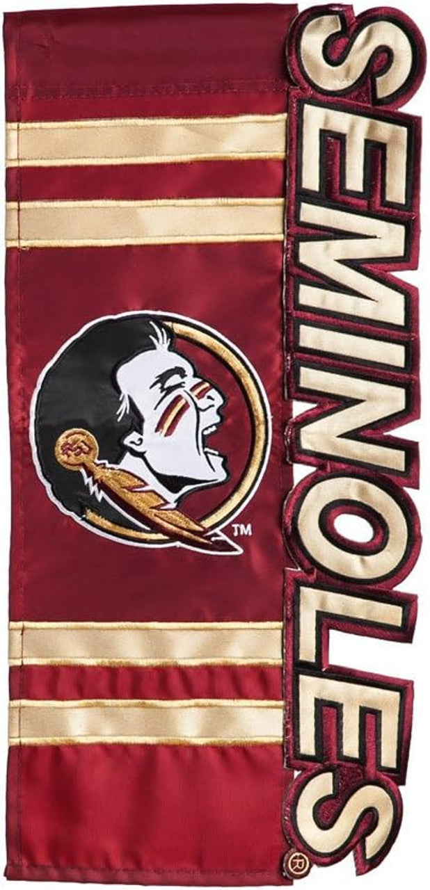 Florida State Seminoles Flag Garden Style Applique Sculpted - Sports Collectibles, Sports Memorabilia, Sports Fan Shop, Sports Gifts