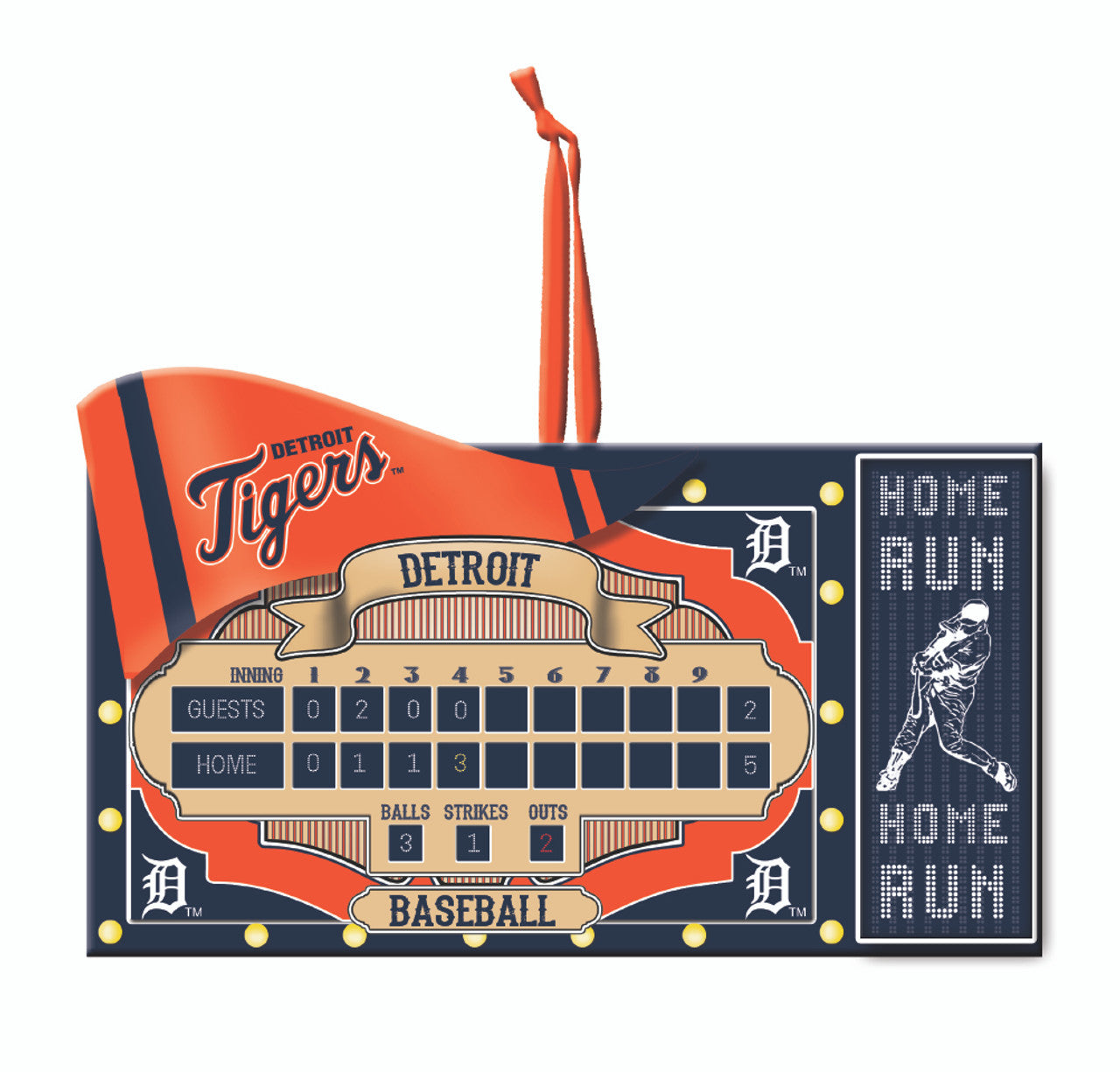 Detroit Tigers Ornament Scoreboard Design - Sports Collectibles, Sports Memorabilia, Sports Fan Shop, Sports Gifts