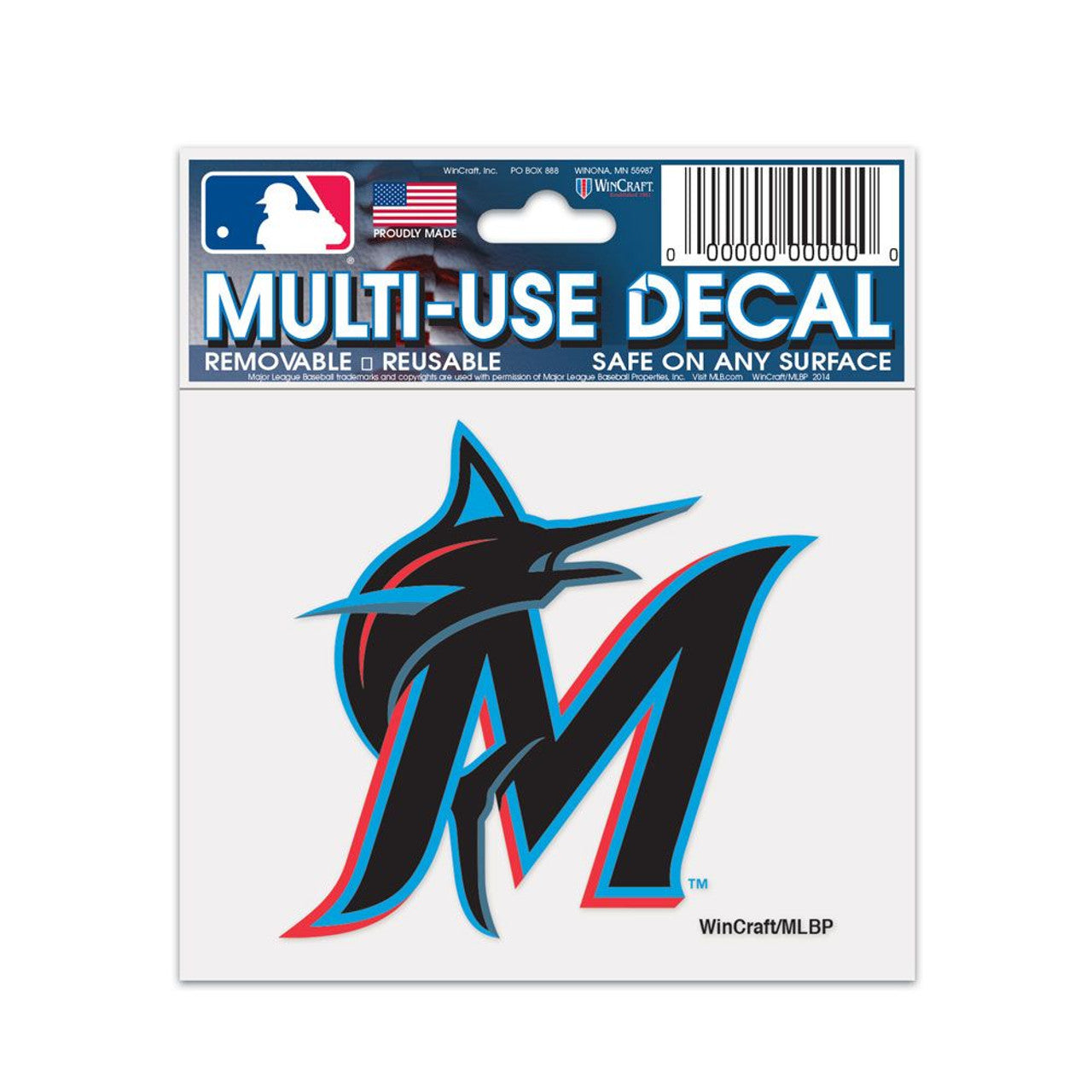 Miami Marlins Decal 3x4 Multi Use - Special Order - Sports Collectibles, Sports Memorabilia, Sports Fan Shop, Sports Gifts
