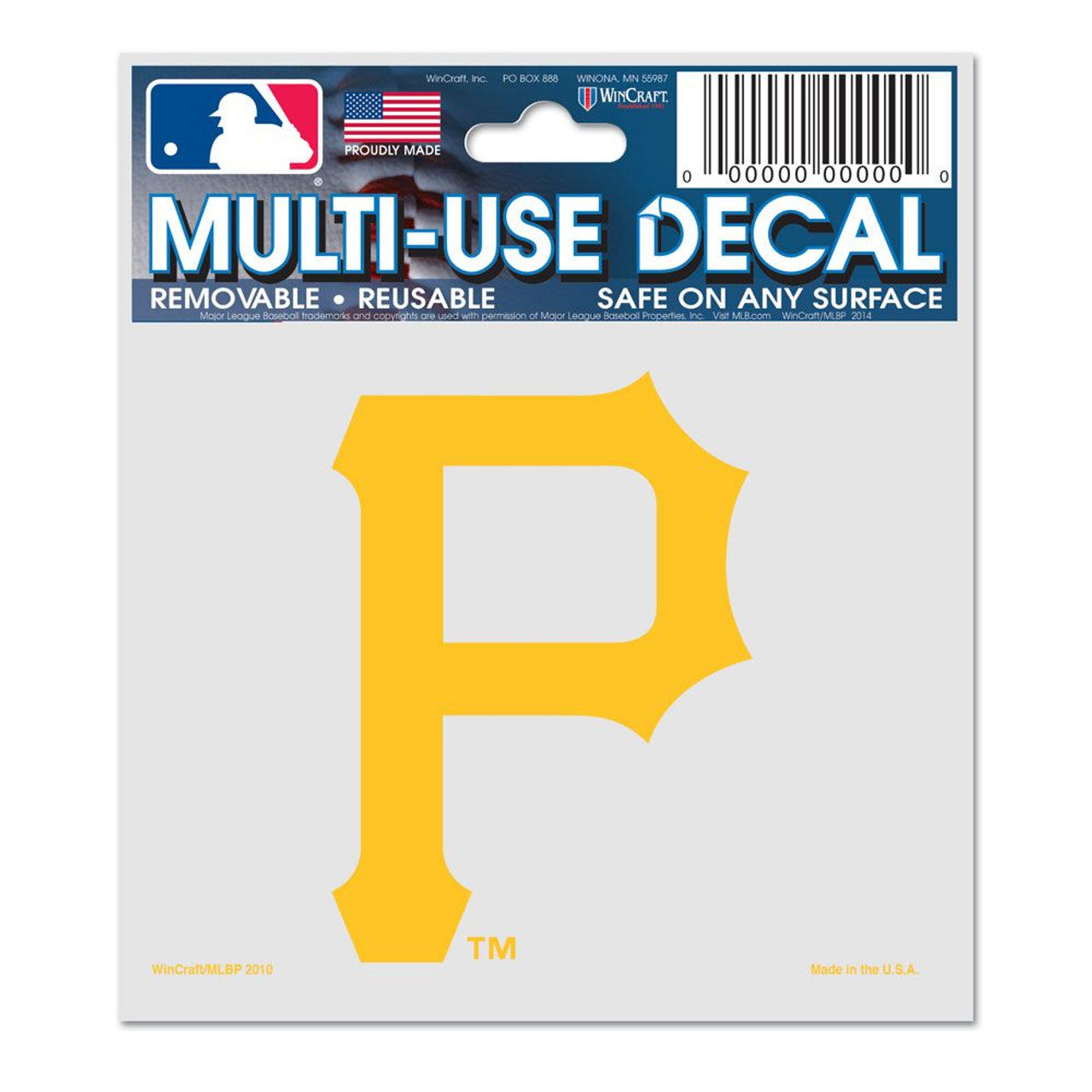 Pittsburgh Pirates Decal 3x4 Multi Use - Sports Collectibles, Sports Memorabilia, Sports Fan Shop, Sports Gifts