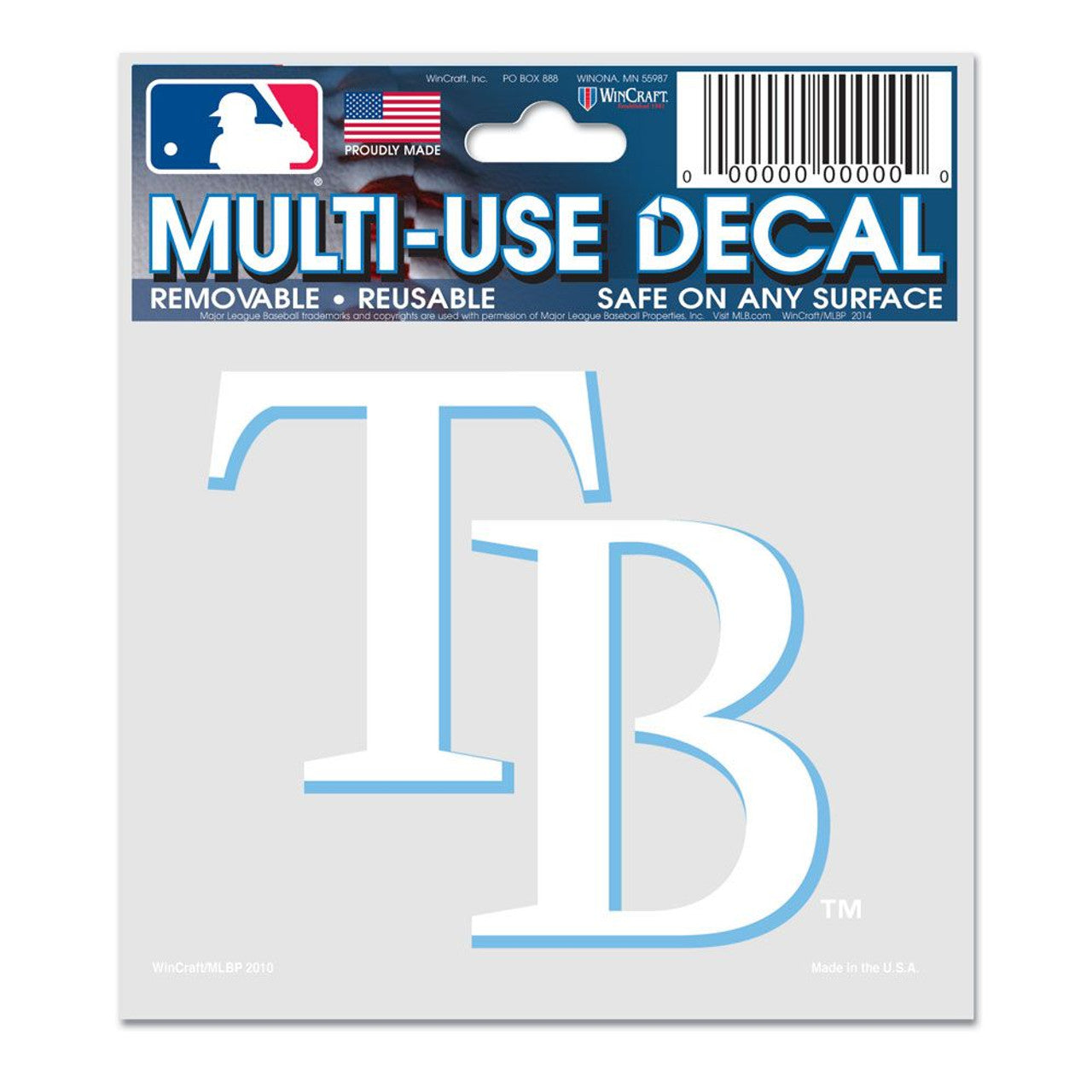 Tampa Bay Rays Decal 3x4 Multi Use - Sports Collectibles, Sports Memorabilia, Sports Fan Shop, Sports Gifts