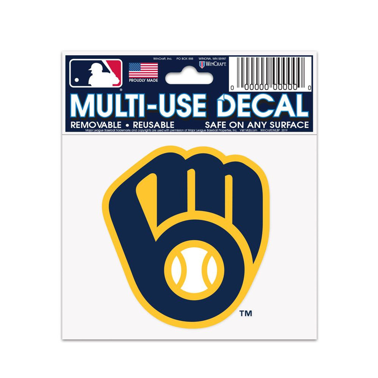 Milwaukee Brewers Decal 3x4 Multi Use - Special Order - Sports Collectibles, Sports Memorabilia, Sports Fan Shop, Sports Gifts