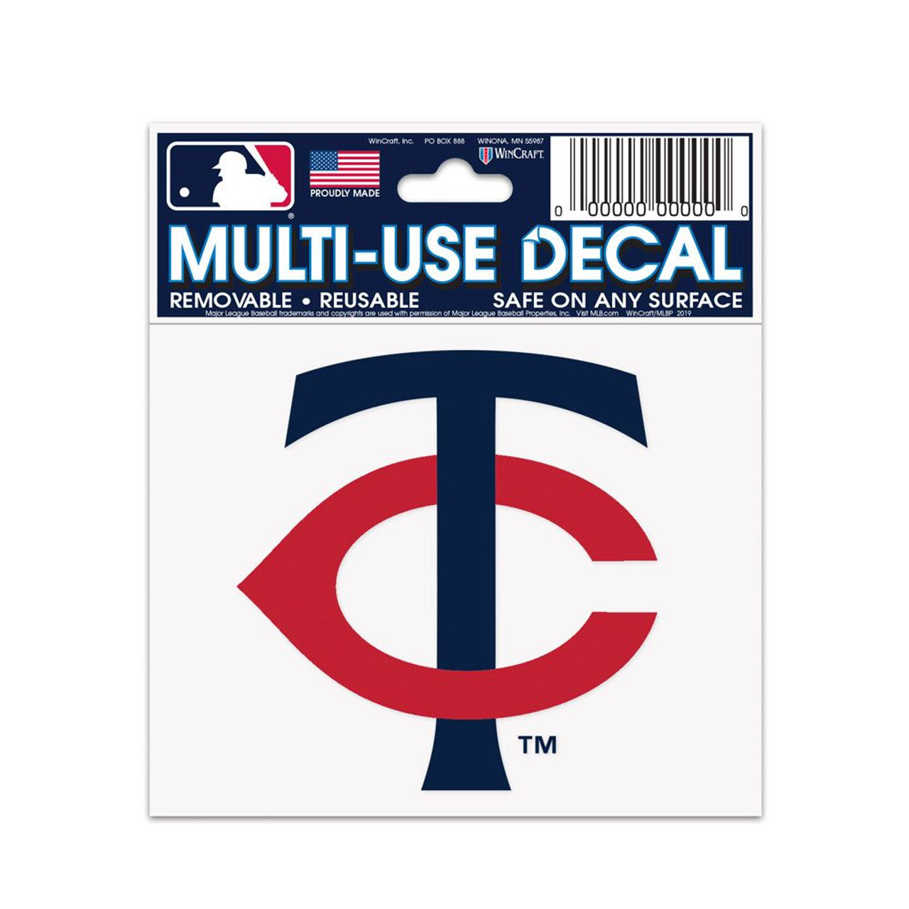 Minnesota Twins Decal 3x4 Multi Use - Sports Collectibles, Sports Memorabilia, Sports Fan Shop, Sports Gifts