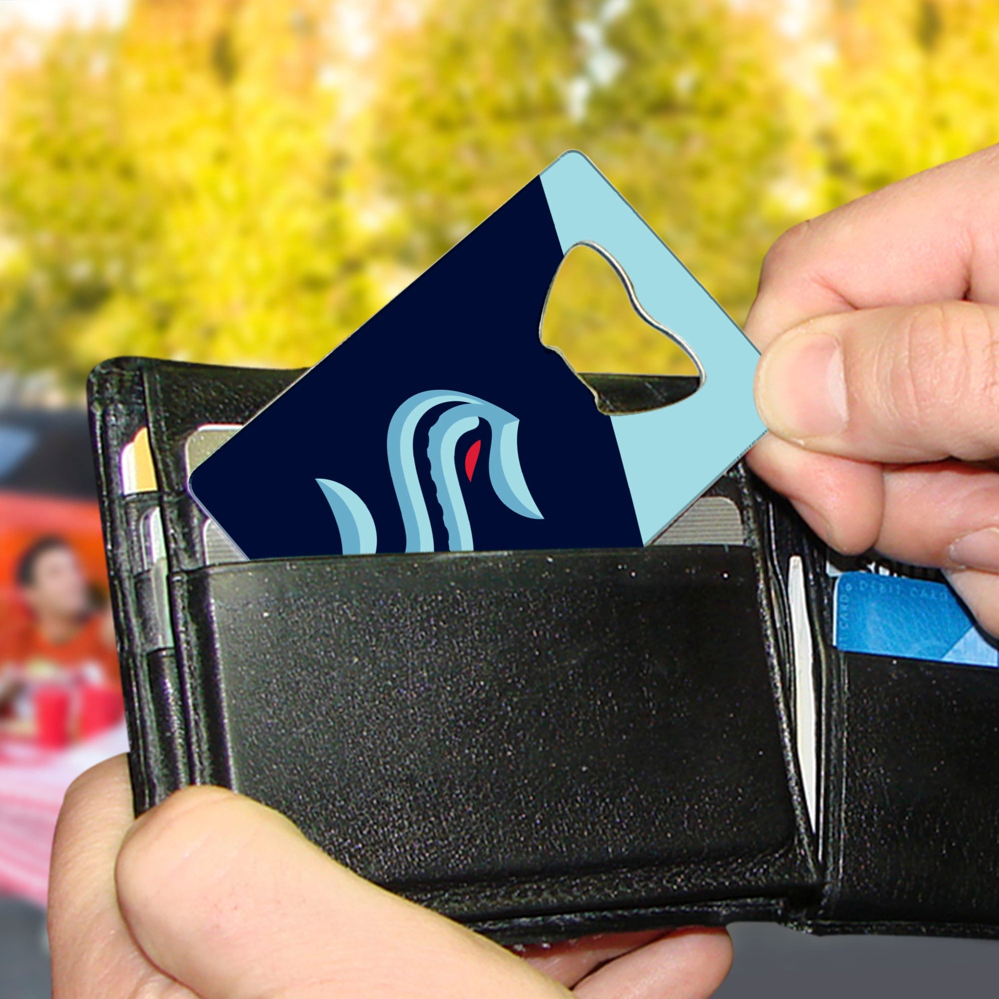NHL - Seattle Kraken Credit Card Bottle Opener - Sports Gifts, Sports Memorabilia, Sports Collectibles, Fan Shop