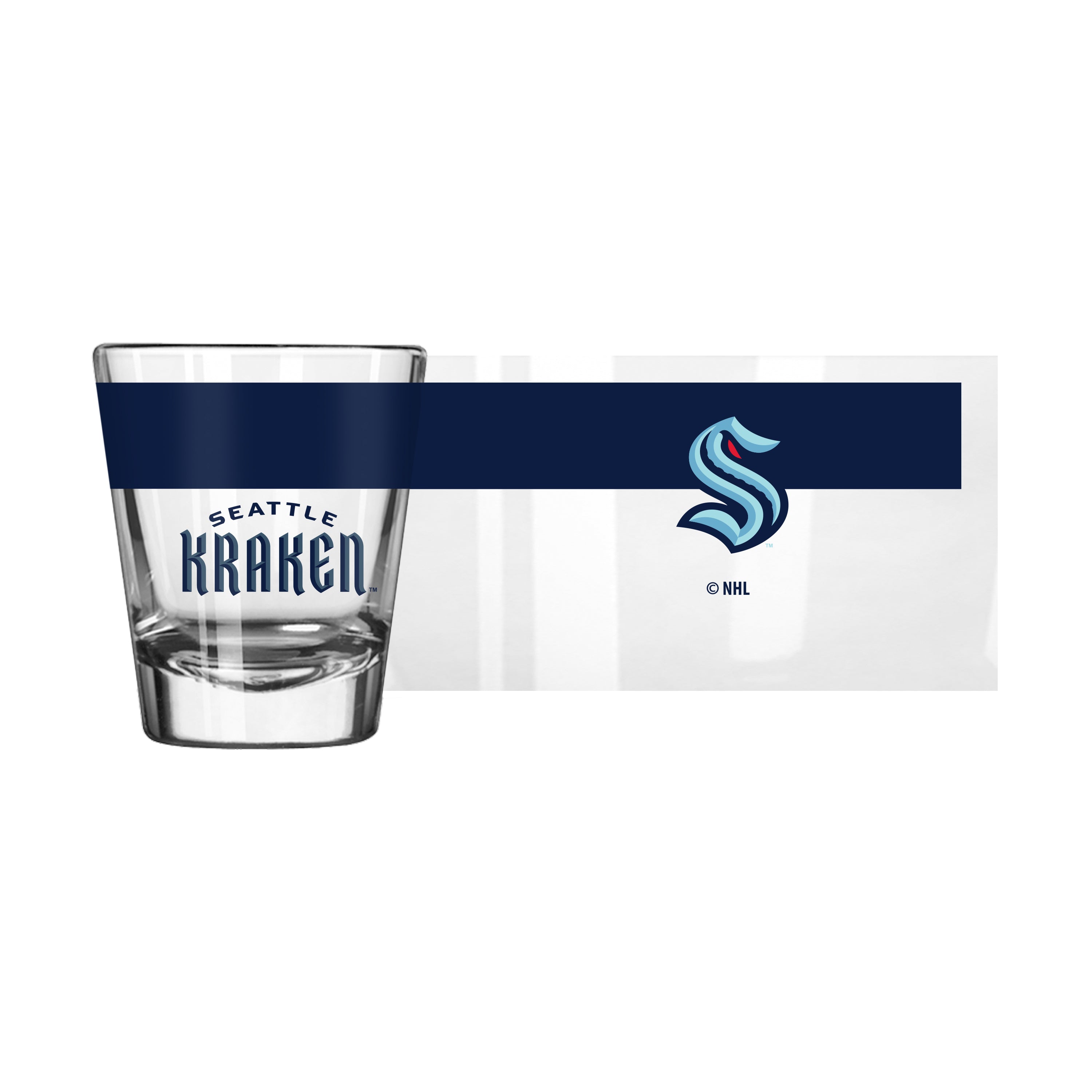 Seattle Kraken 2oz Colorblock Shot Glass - Sports Gifts, Sports Memorabilia, Sports Collectibles, Fan Shop