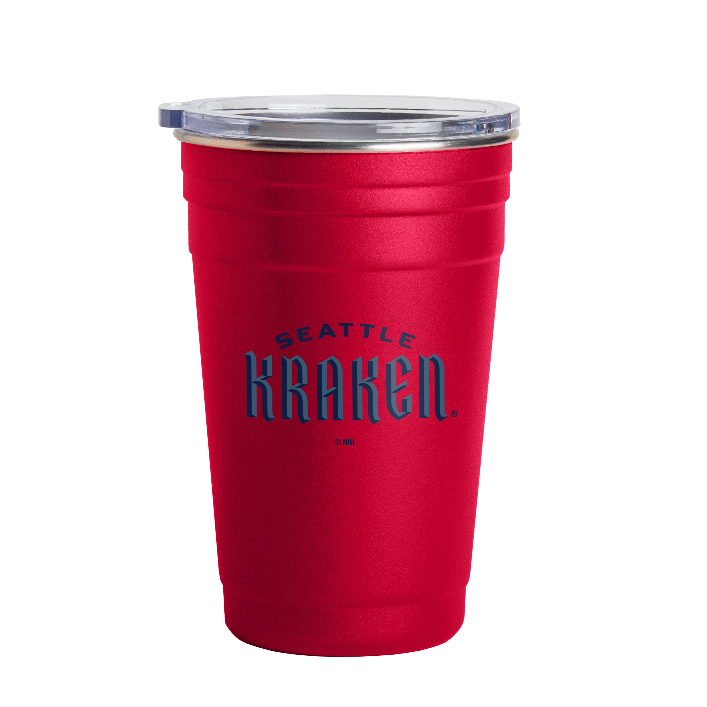 Seattle Kraken Red 22oz Flipside Stainless Cup - Sports Gifts, Sports Memorabilia, Sports Collectibles, Fan Shop