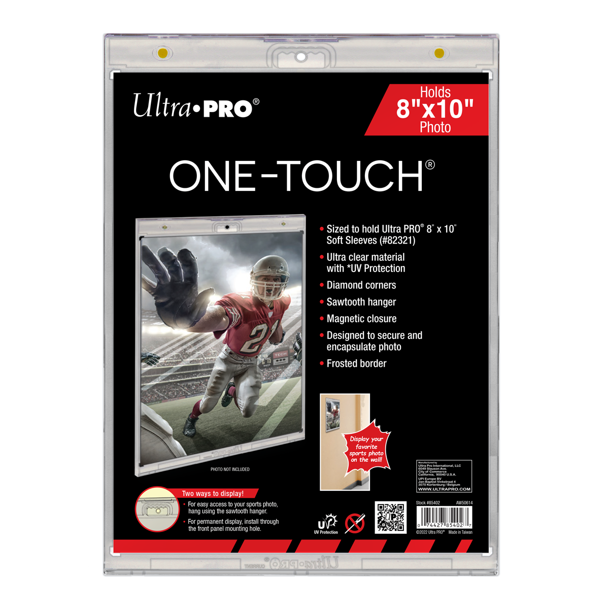 8" x 10" UV ONE-TOUCH Magnetic Holder - Sports Collectibles, Sports Memorabilia, Sports Fan Shop, Sports Gifts