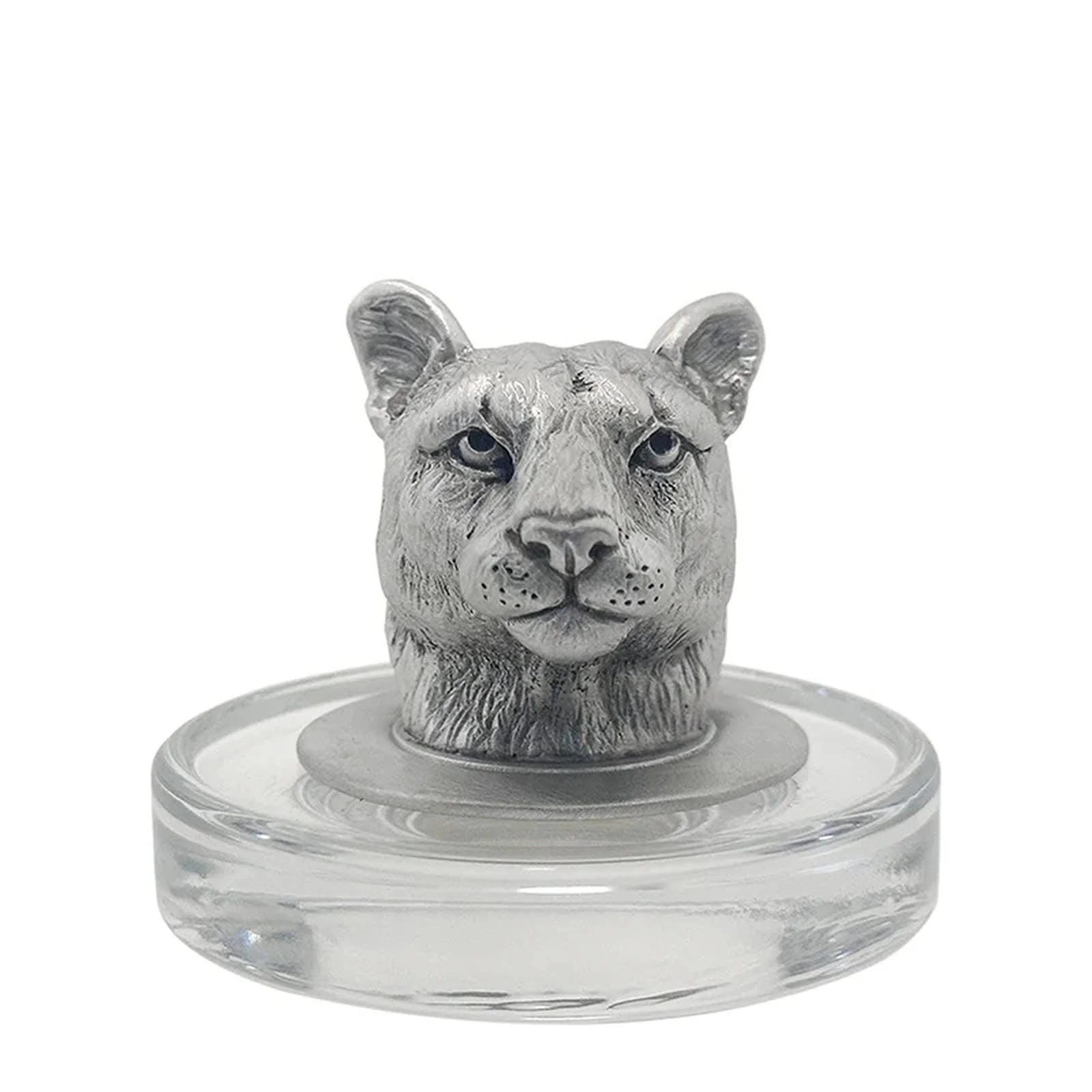 Penn State Royal Decanter with 3D Top Cougar & 2 Glasses