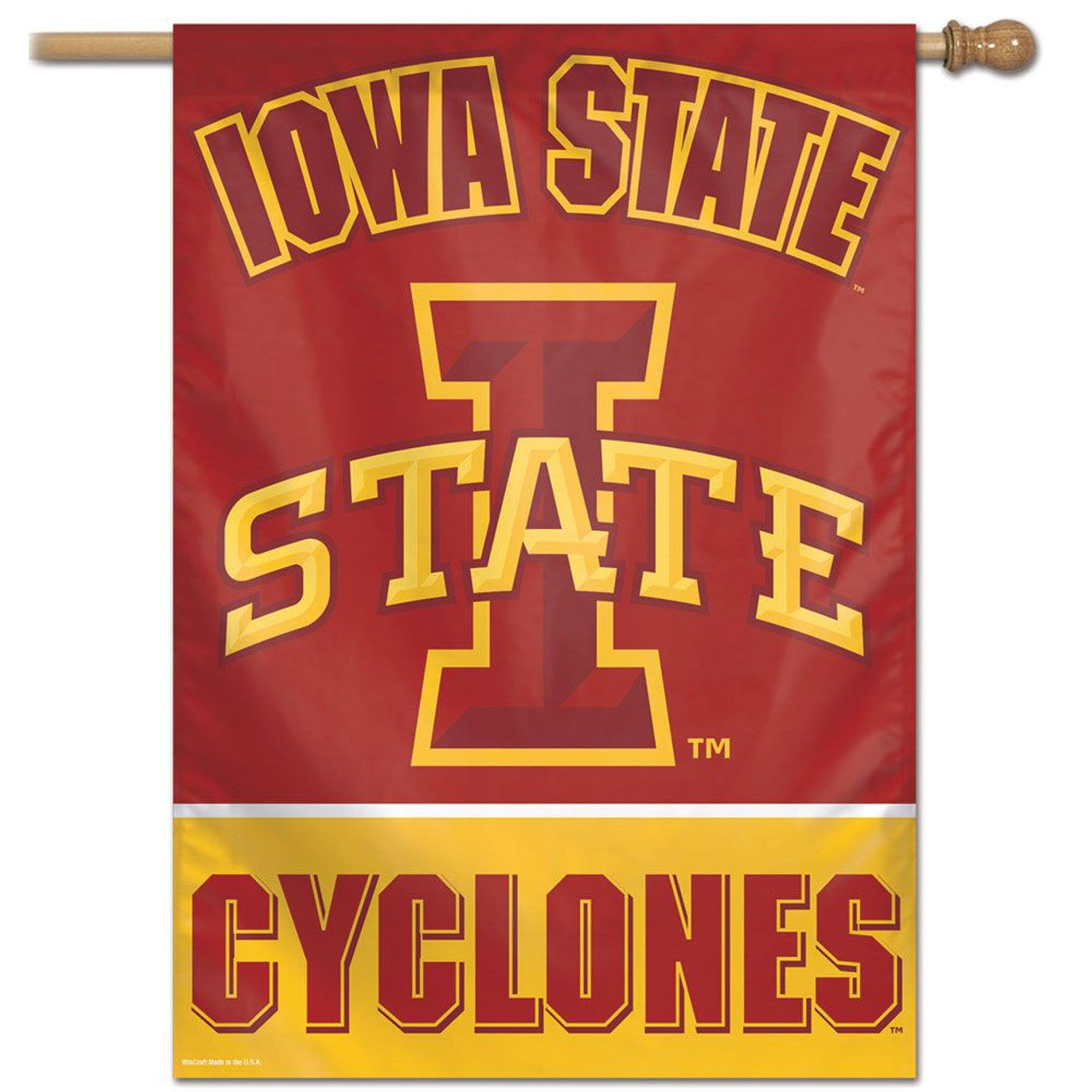 Iowa State Cyclones Banner 28x40 Vertical - Sports Collectibles, Sports Memorabilia, Sports Fan Shop, Sports Gifts