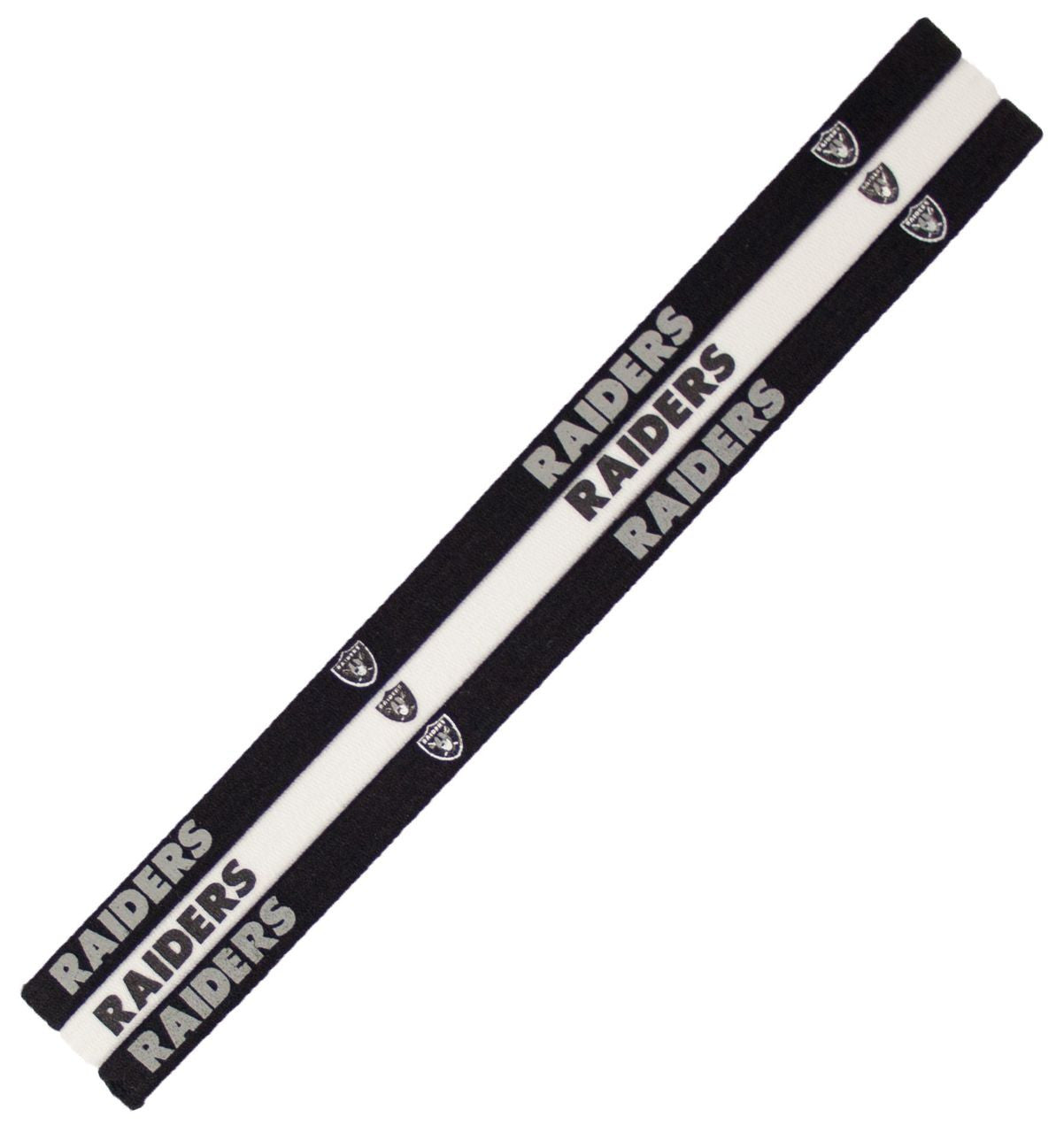 Las Vegas Raiders Headbands Elastic - Special Order - Sports Collectibles, Sports Memorabilia, Sports Fan Shop, Sports Gifts