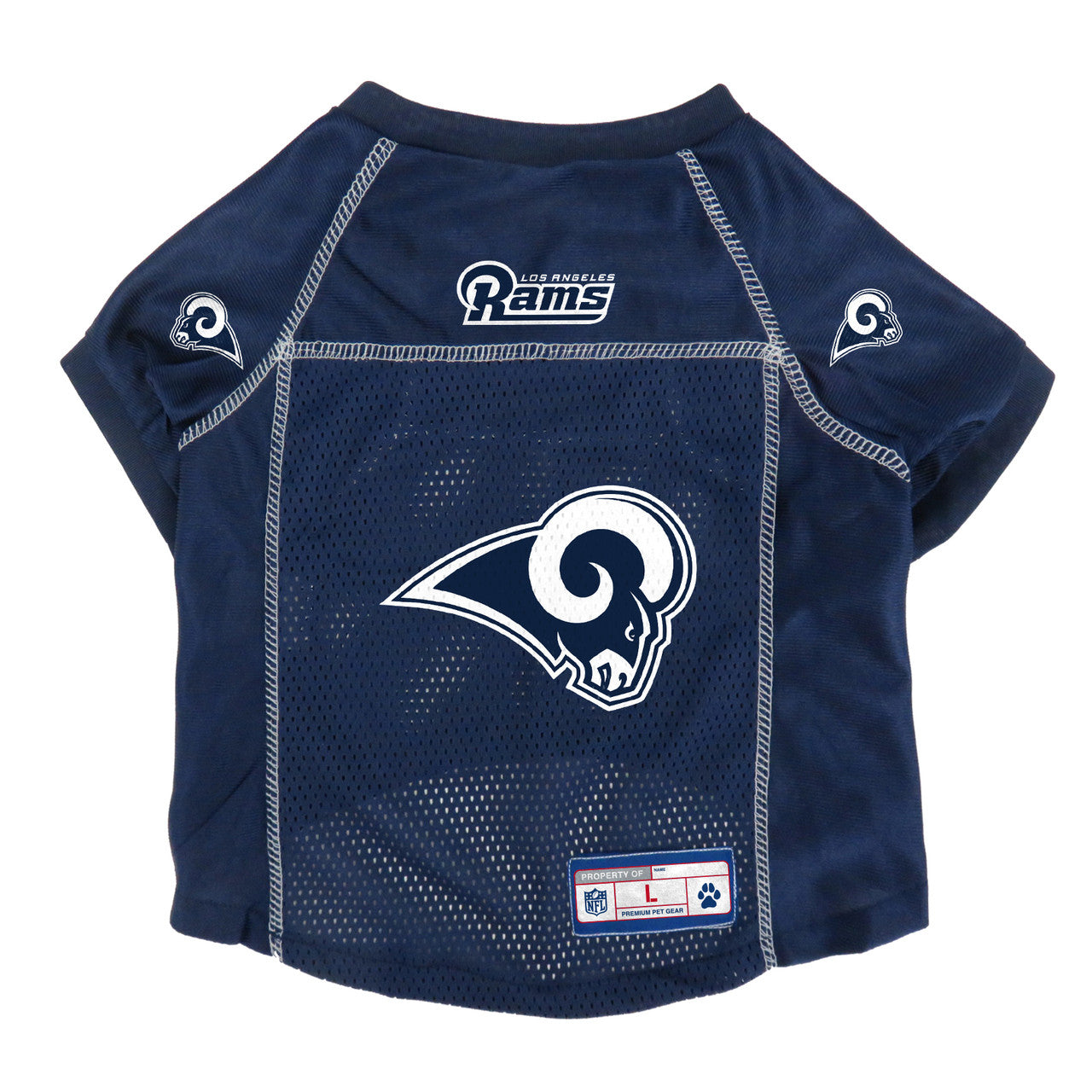 Los Angeles Rams Pet Jersey Size L - Sports Collectibles, Sports Memorabilia, Sports Fan Shop, Sports Gifts