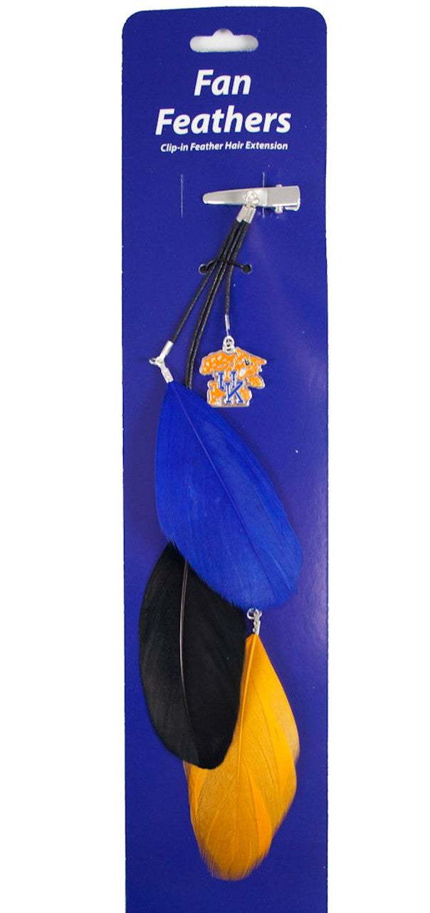 Kentucky Wildcats Team Color Feather Hair Clip CO - Sports Collectibles, Sports Memorabilia, Sports Fan Shop, Sports Gifts