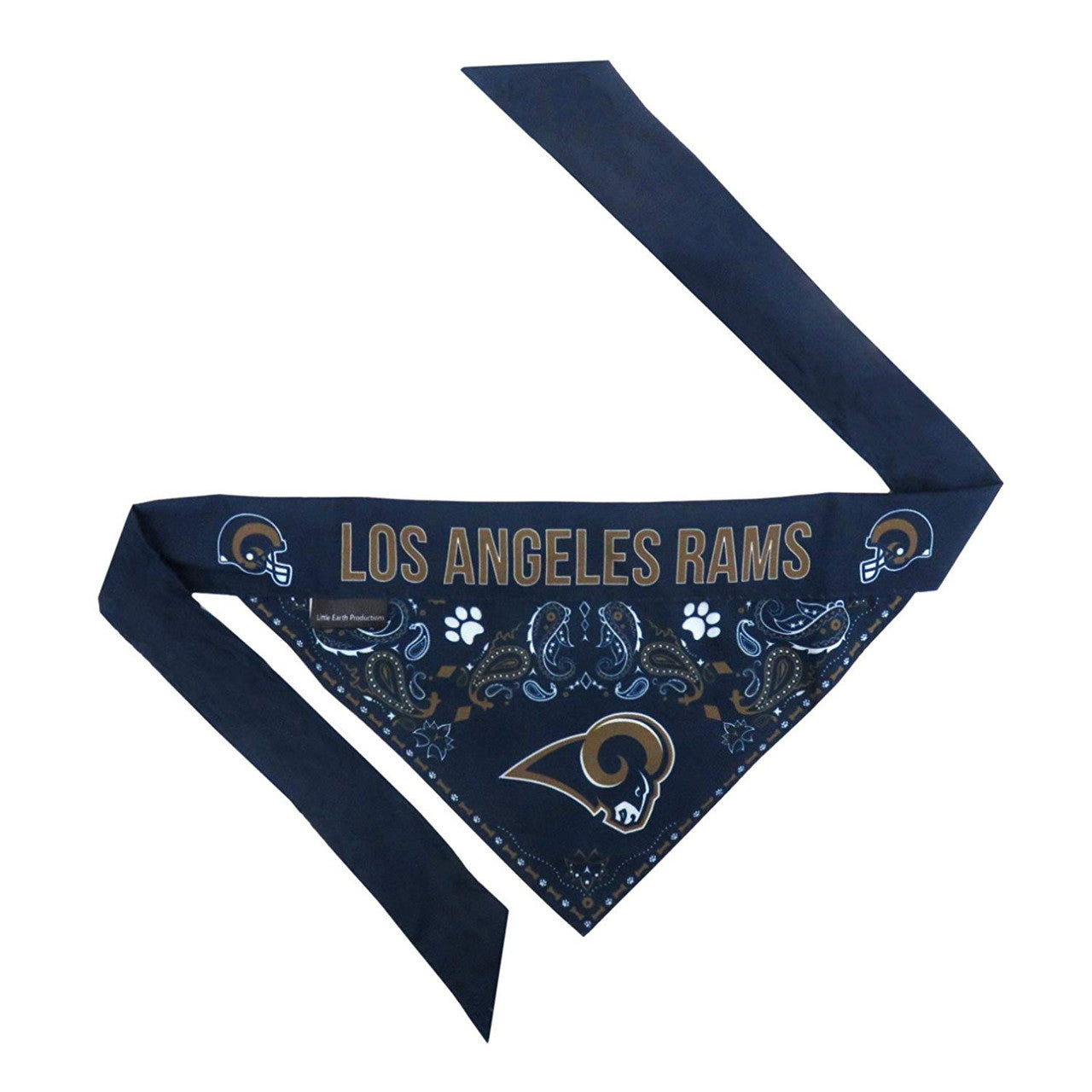 Los Angeles Rams Pet Bandanna Size M - Special Order - Sports Collectibles, Sports Memorabilia, Sports Fan Shop, Sports Gifts