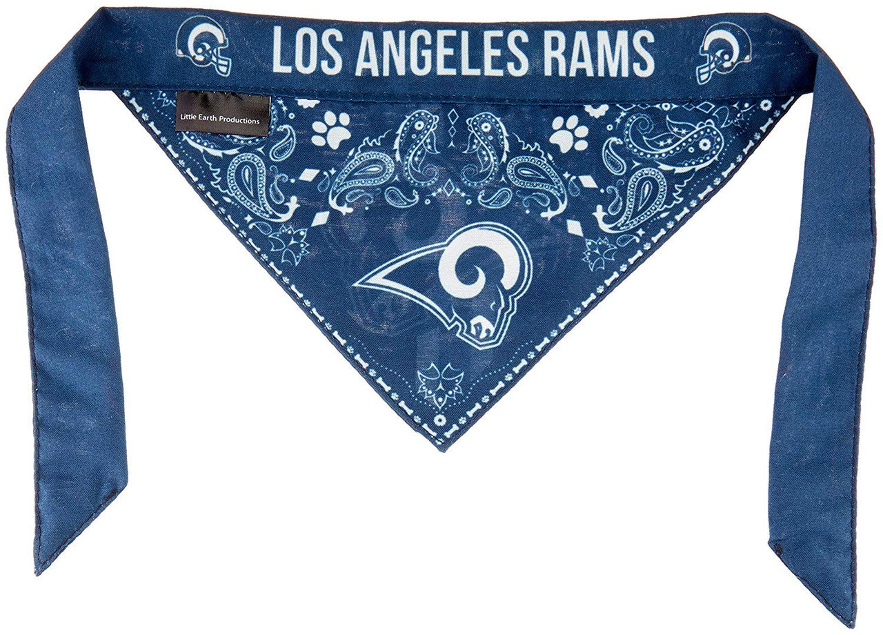Los Angeles Rams Pet Bandanna Size XS - Special Order - Sports Collectibles, Sports Memorabilia, Sports Fan Shop, Sports Gifts