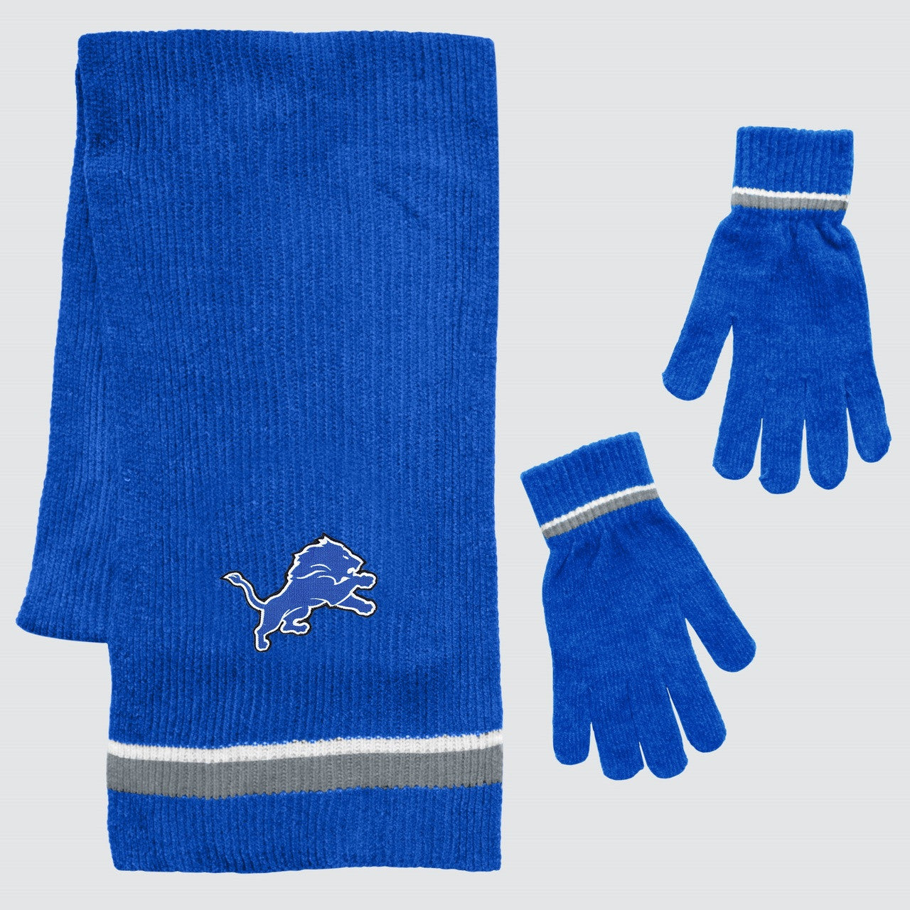 Detroit Lions Scarf and Glove Gift Set Chenille - Sports Collectibles, Sports Memorabilia, Sports Fan Shop, Sports Gifts