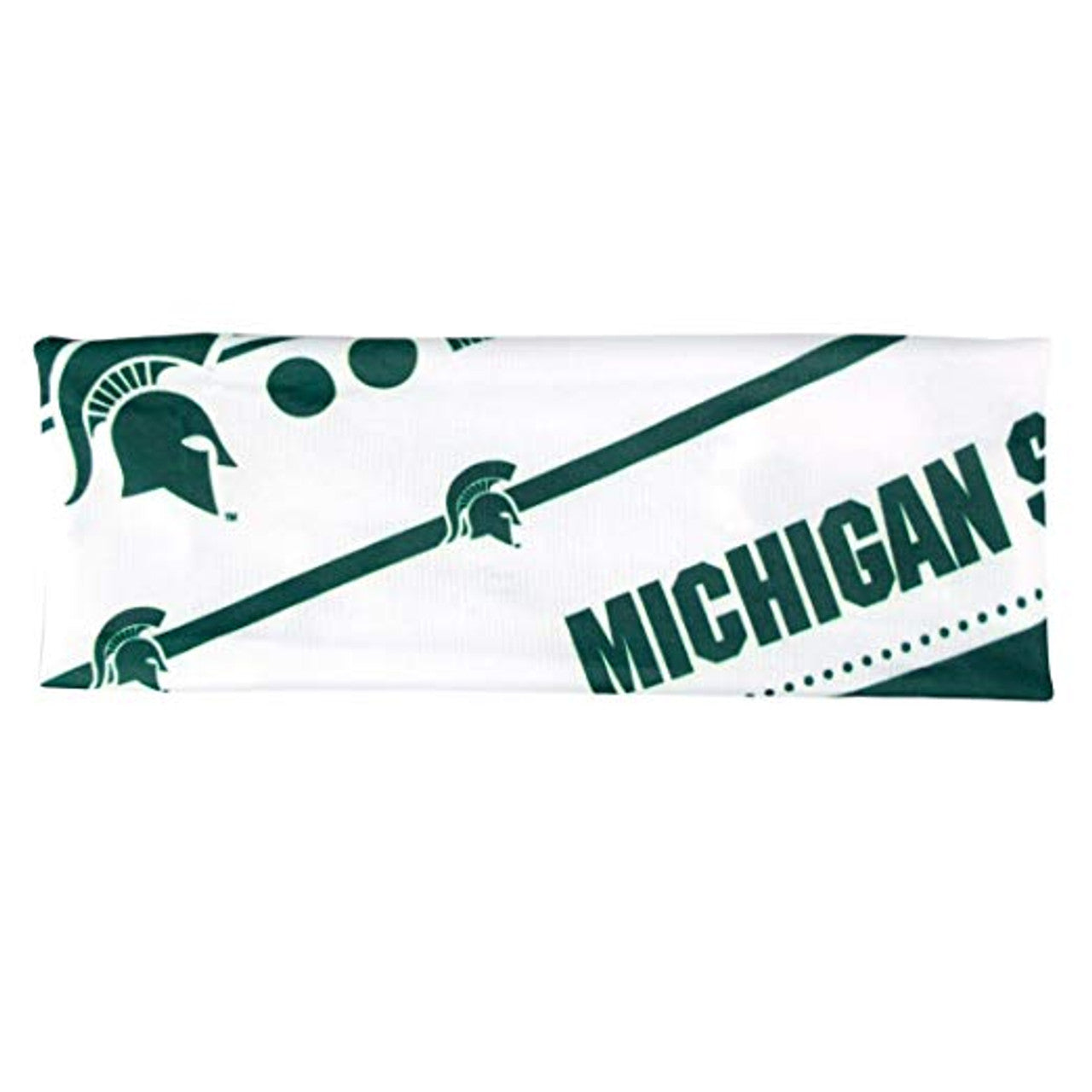 Michigan State Spartans Headband Stretch Patterned - Special Order - Sports Collectibles, Sports Memorabilia, Sports Fan Shop, Sports Gifts