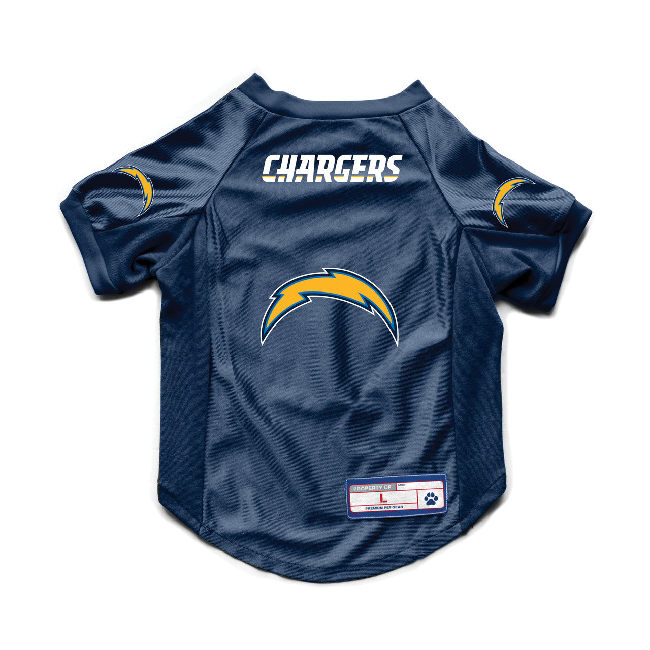Los Angeles Chargers Pet Jersey Stretch Size Big Dog - Sports Collectibles, Sports Memorabilia, Sports Fan Shop, Sports Gifts