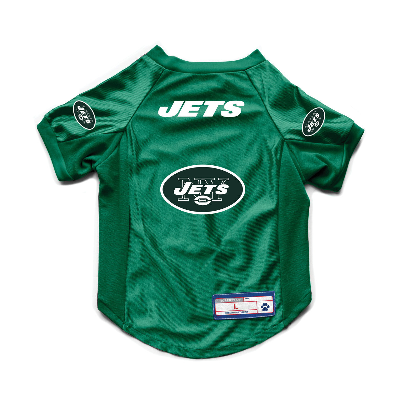 New York Jets Pet Jersey Stretch Size Big Dog - Sports Collectibles, Sports Memorabilia, Sports Fan Shop, Sports Gifts