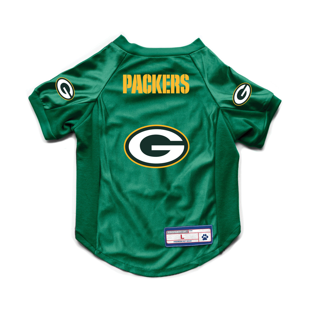 Green Bay Packers Pet Jersey Stretch Size Big Dog - Sports Collectibles, Sports Memorabilia, Sports Fan Shop, Sports Gifts