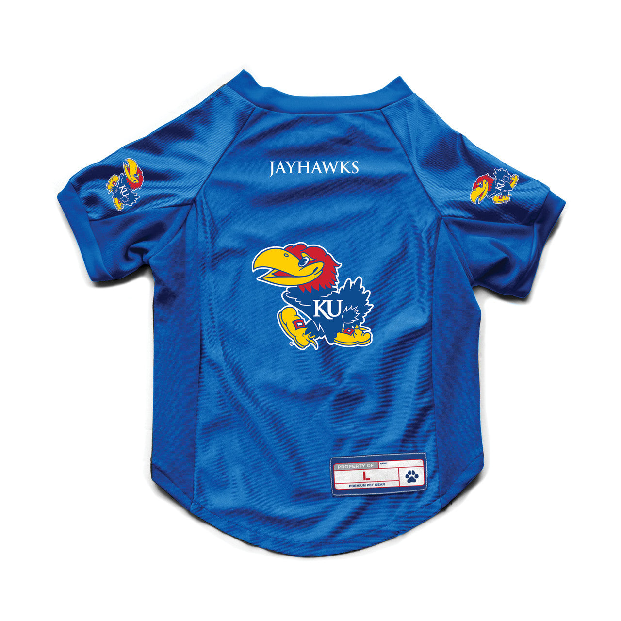 Kansas Jayhawks Pet Jersey Stretch Size M - Sports Collectibles, Sports Memorabilia, Sports Fan Shop, Sports Gifts