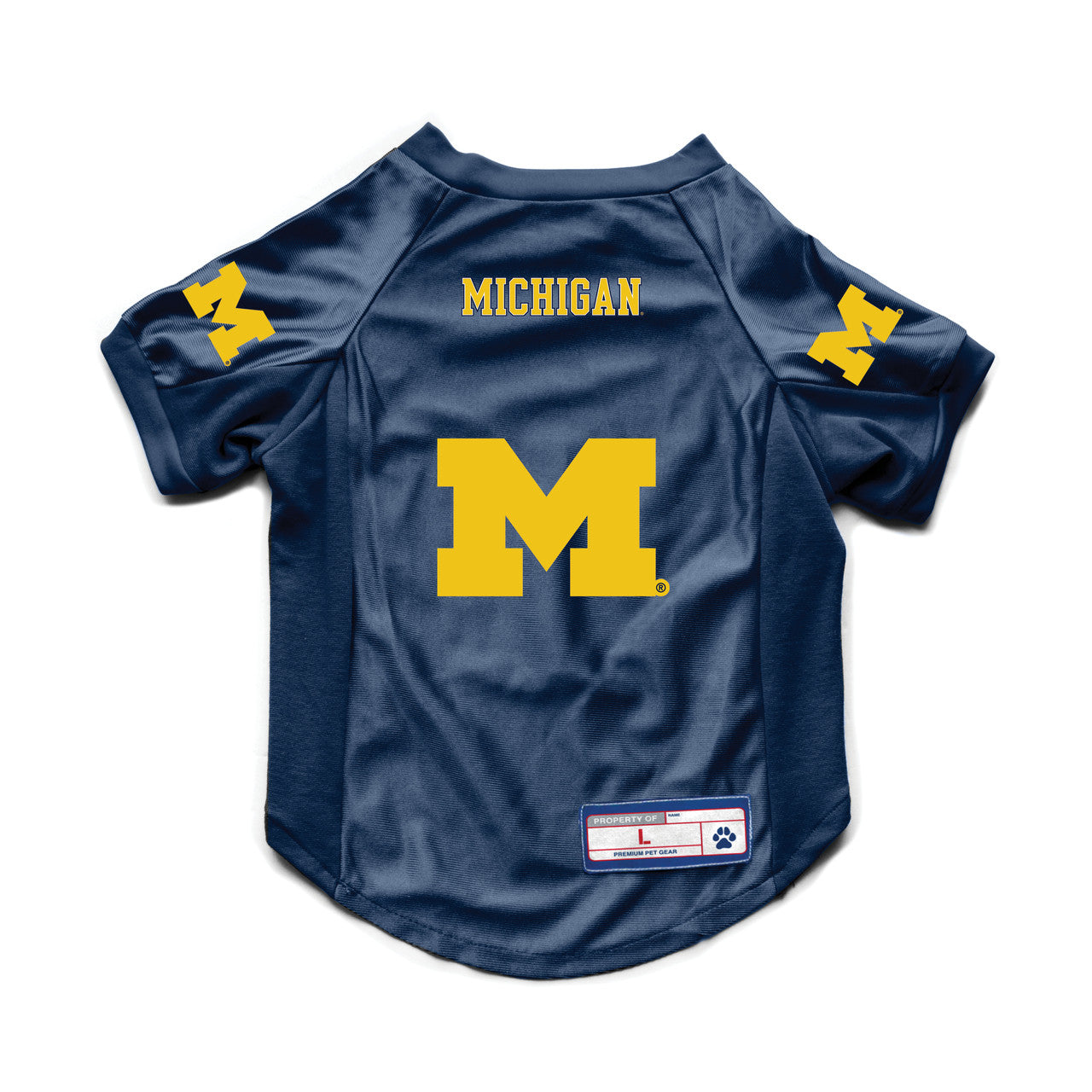 Michigan Wolverines Pet Jersey Stretch Size S - Sports Collectibles, Sports Memorabilia, Sports Fan Shop, Sports Gifts