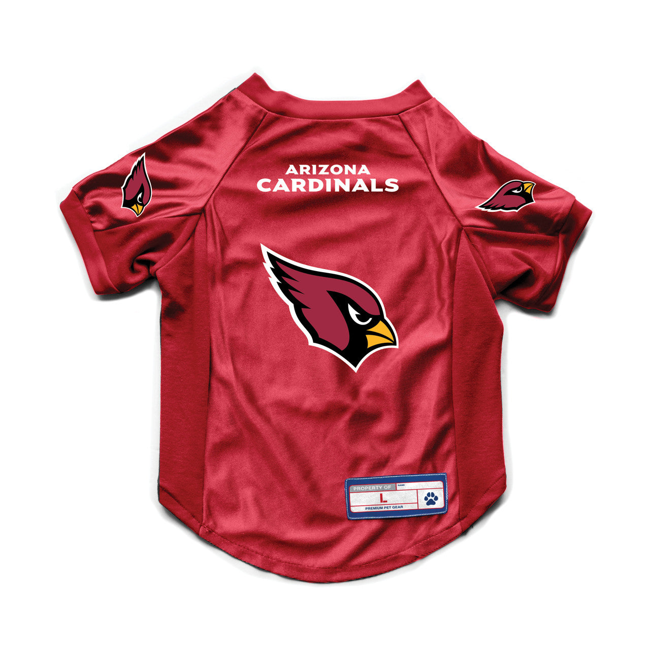Arizona Cardinals Pet Jersey Stretch Size L - Sports Collectibles, Sports Memorabilia, Sports Fan Shop, Sports Gifts