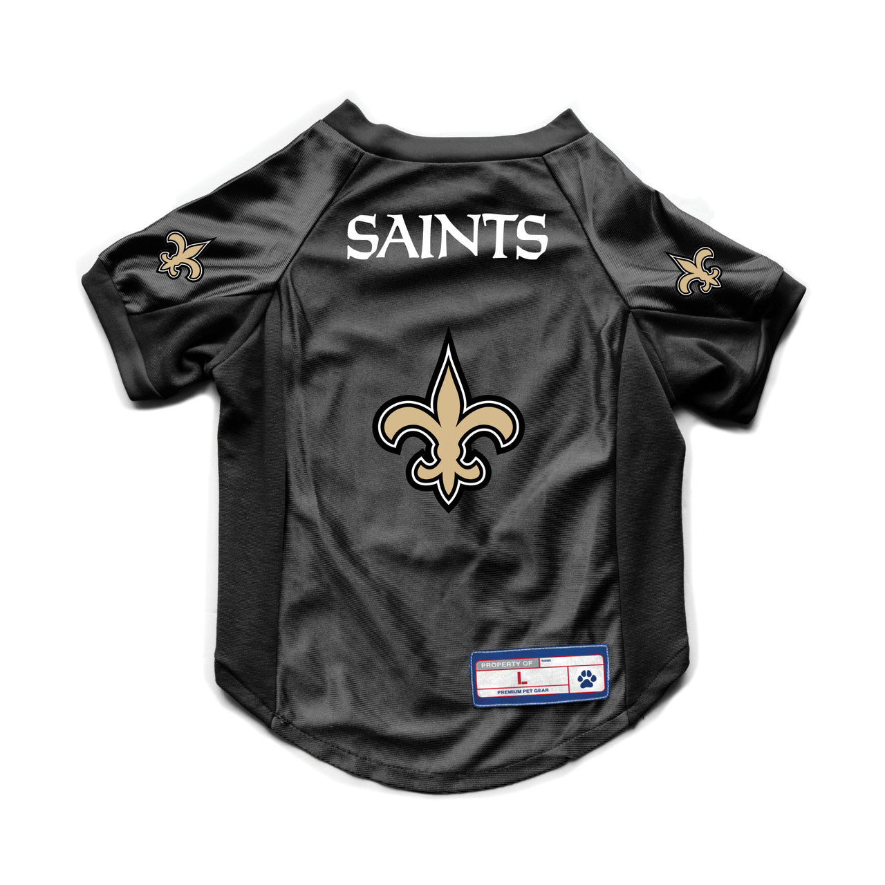 New Orleans Saints Pet Jersey Stretch Size XL - Sports Collectibles, Sports Memorabilia, Sports Fan Shop, Sports Gifts
